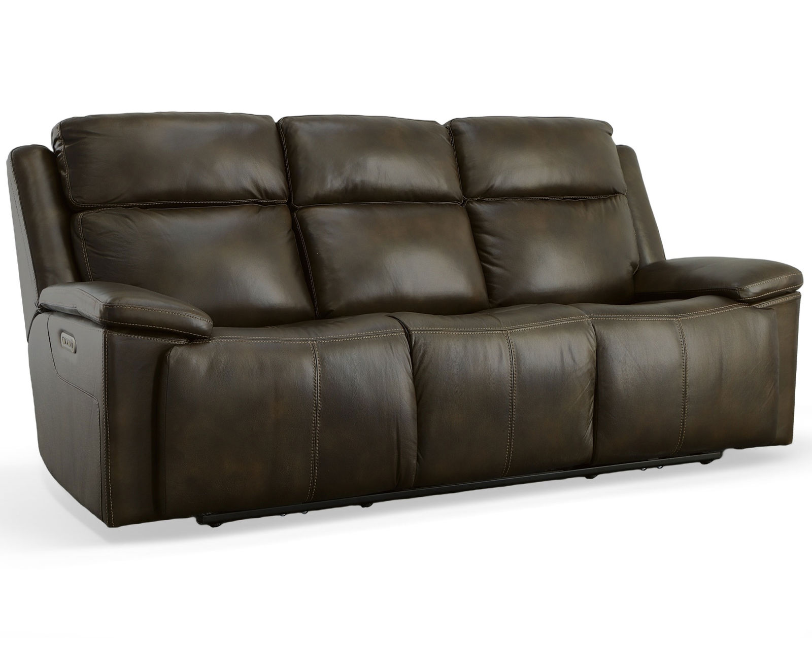 Chance Power Reclining Loveseat with Console and Power Headrests (2 colors) - Chance Power Reclining Sofa with Power Headrests in Leather 278-76