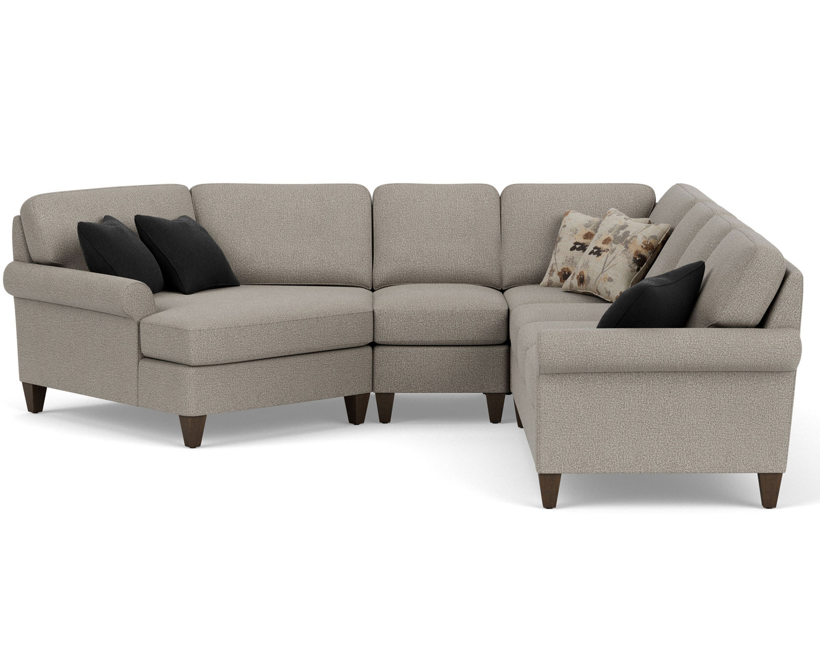 Westside 5979 Sectional (100+ fabrics) - Sectional Layout N:   Only the highest quality fabrics go on Flexsteel Furniture