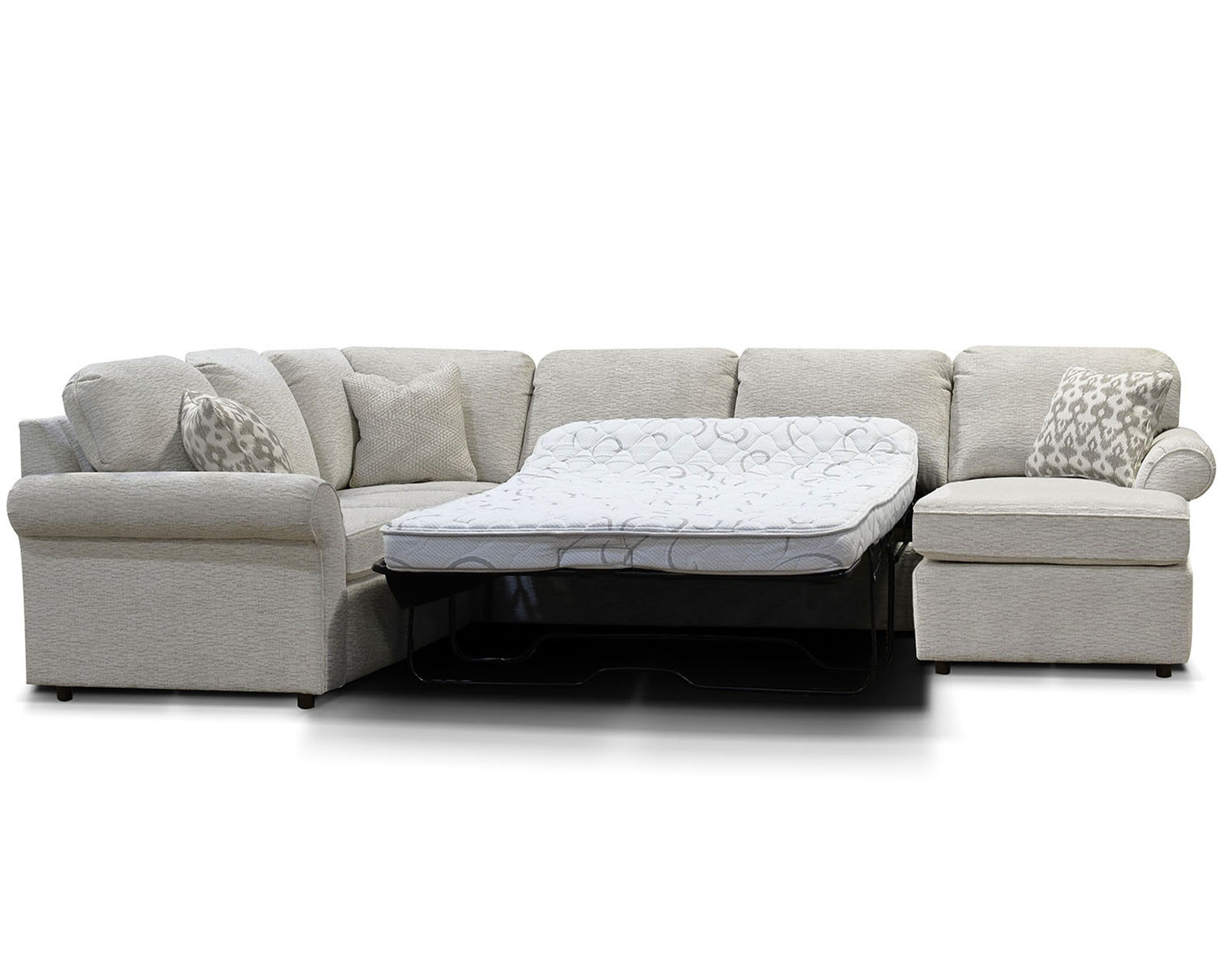 Malibu Sleeper Sectional  (+101 Standard and Performance Fabrics) - Sleeper Sectional Layout F: 