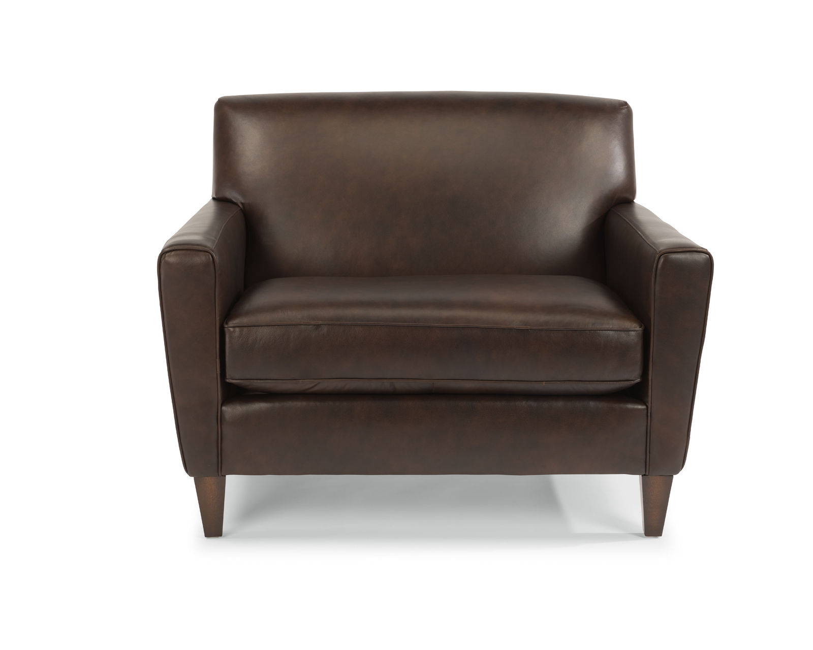 Digby Leather 70"or 80" Sofa (Leather choices) - Only the highest quality leathers go on Flexsteel Furniture