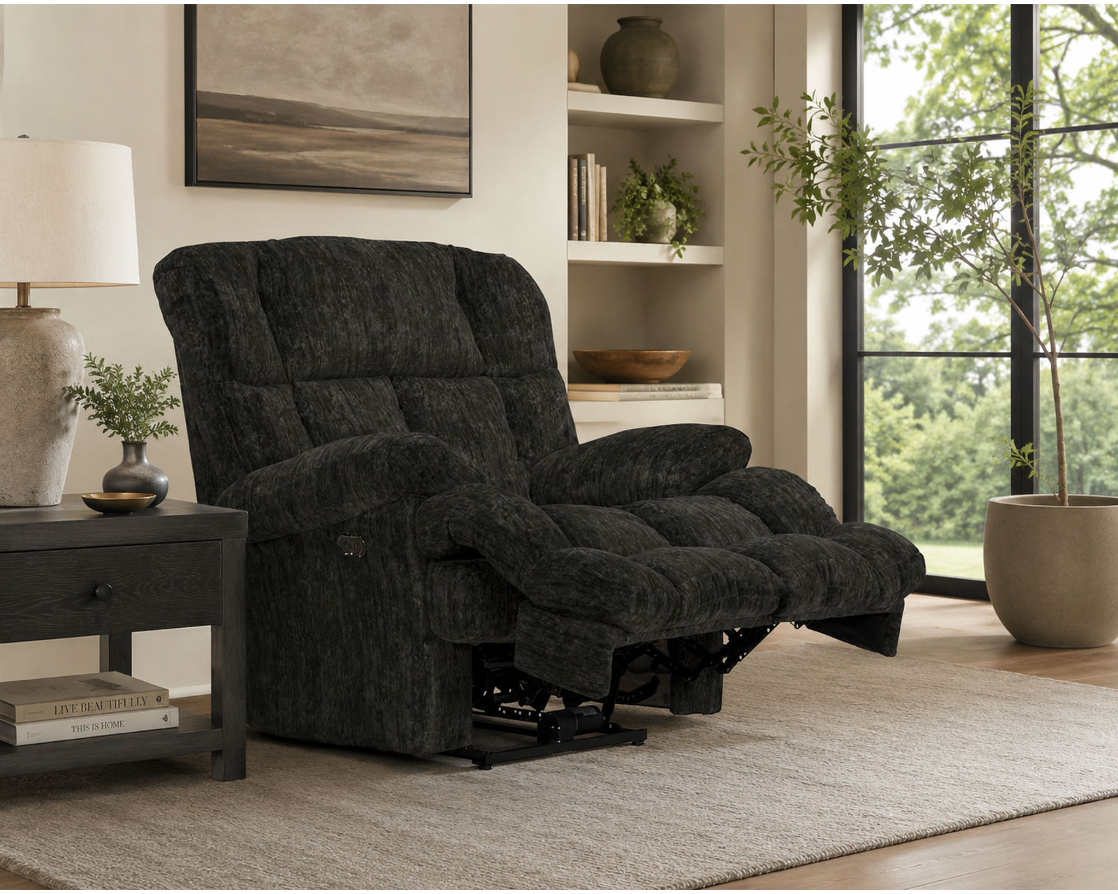 Cirrus Rocker Recliner or Power Lay Flat Recliner - Transitional Style. Deep-Cushioned Comfort. Relaxation Your Way (two colors) - The Ultimate Seat for Everyday Relaxation.