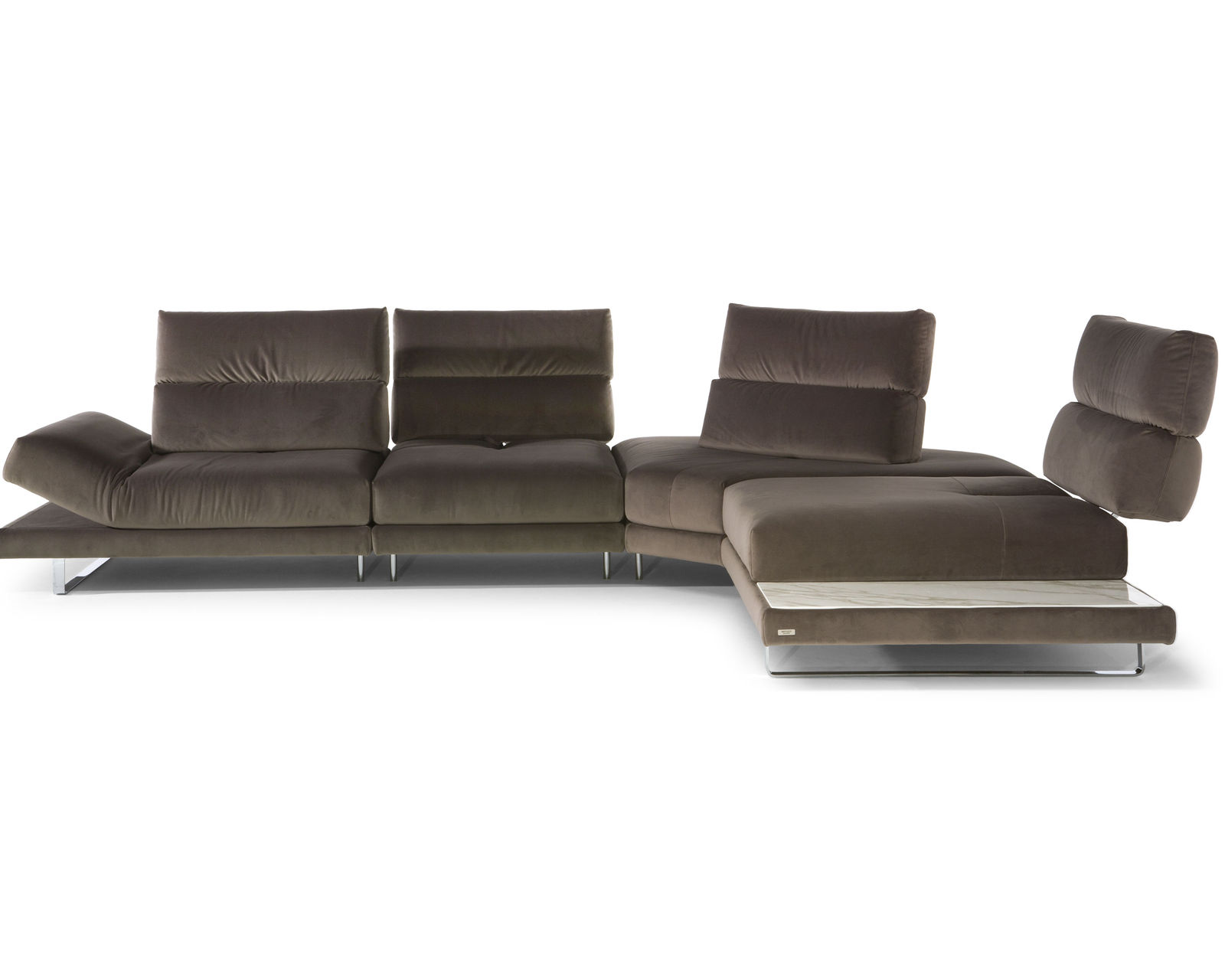 Roma C257 Sectional - adjustable seat depth (+40 fabrics) 