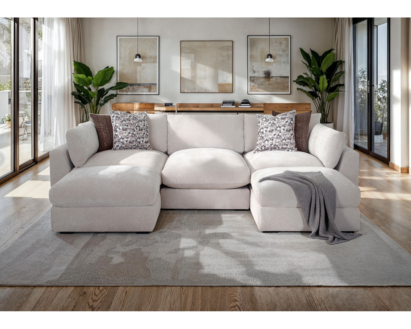 Pollock 965 Modular EXTRA Deep Seating Sectional (So Deep, It’s Almost a Bed) - Turn Movie Night Into an All-Night Event.