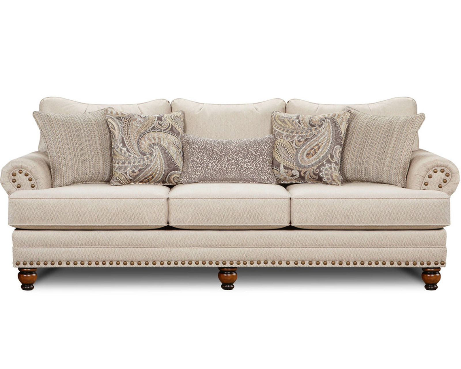 Carys Doe 3 Piece Living Room (Includes sofa - accent chair - cocktail ottoman) - Carys Doe 96" Sofa