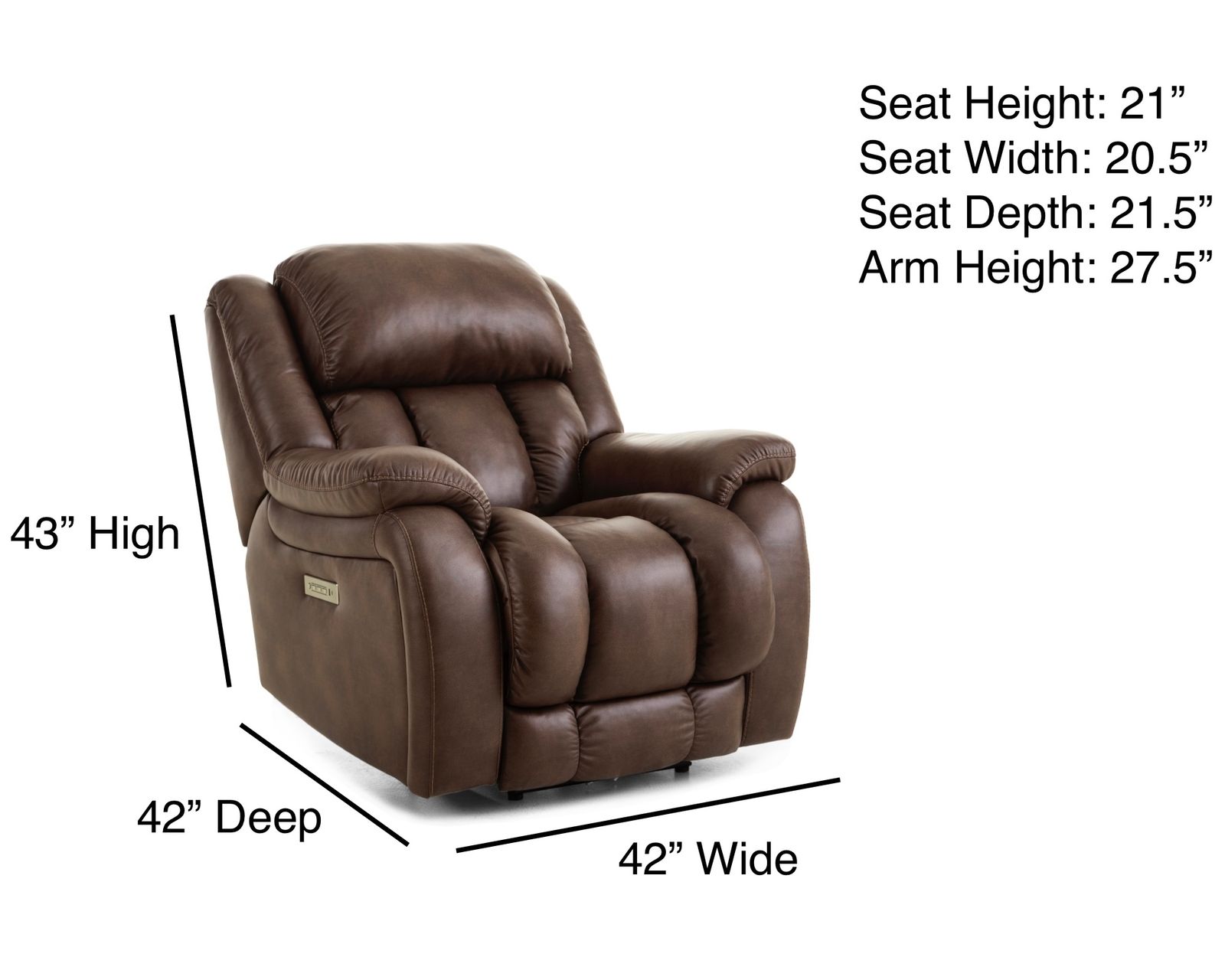 Global 91" Zero Gravity Triple Power Reclining Sofa Chocolate (In stock) - Global Zero Gravity Triple Power Recliner
