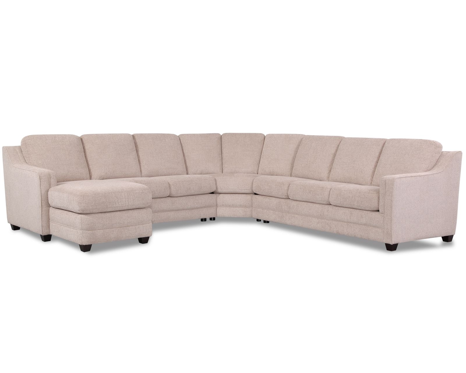 Corissa 77500 Sectional (+50 fabrics) - Layout K: Four Piece Sectional 62" x 120" x 120"