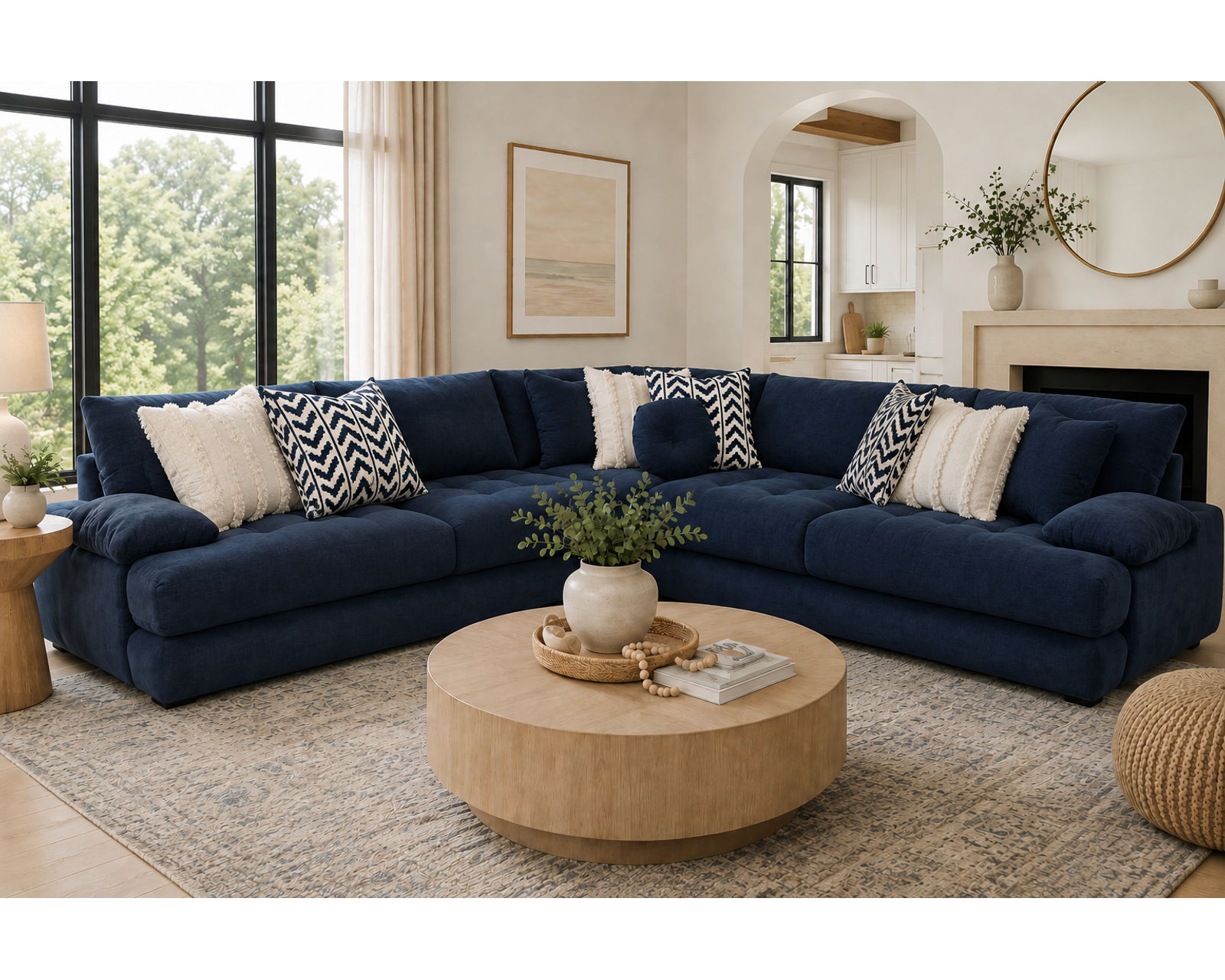 Neptune 831 Sectional with USB charging (includes pillows) - Luxury Looks. Beautiful Rooms. Surprisingly Affordable.