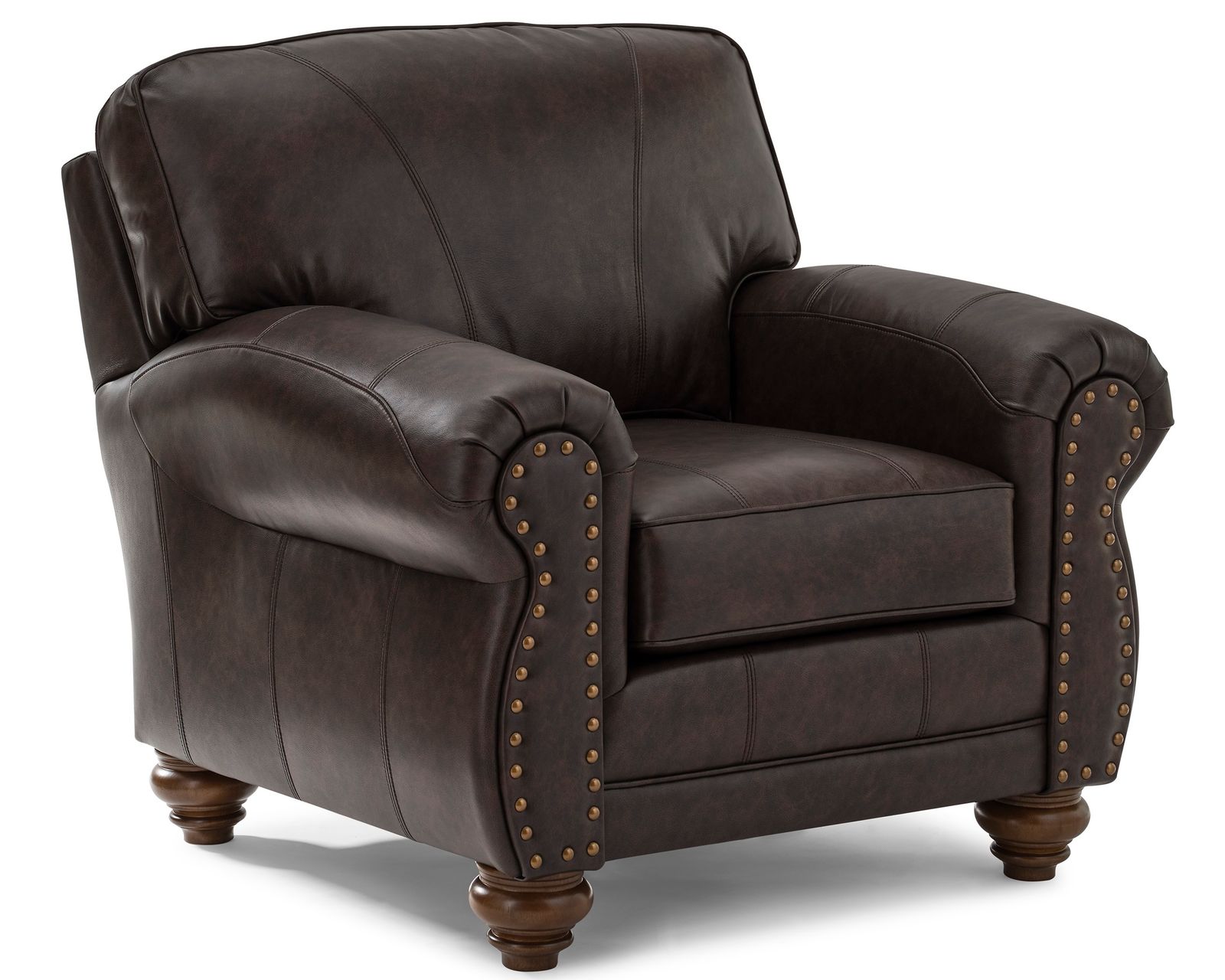 🎣 Noble 83" Leather Sofa - Noble Leather Chair