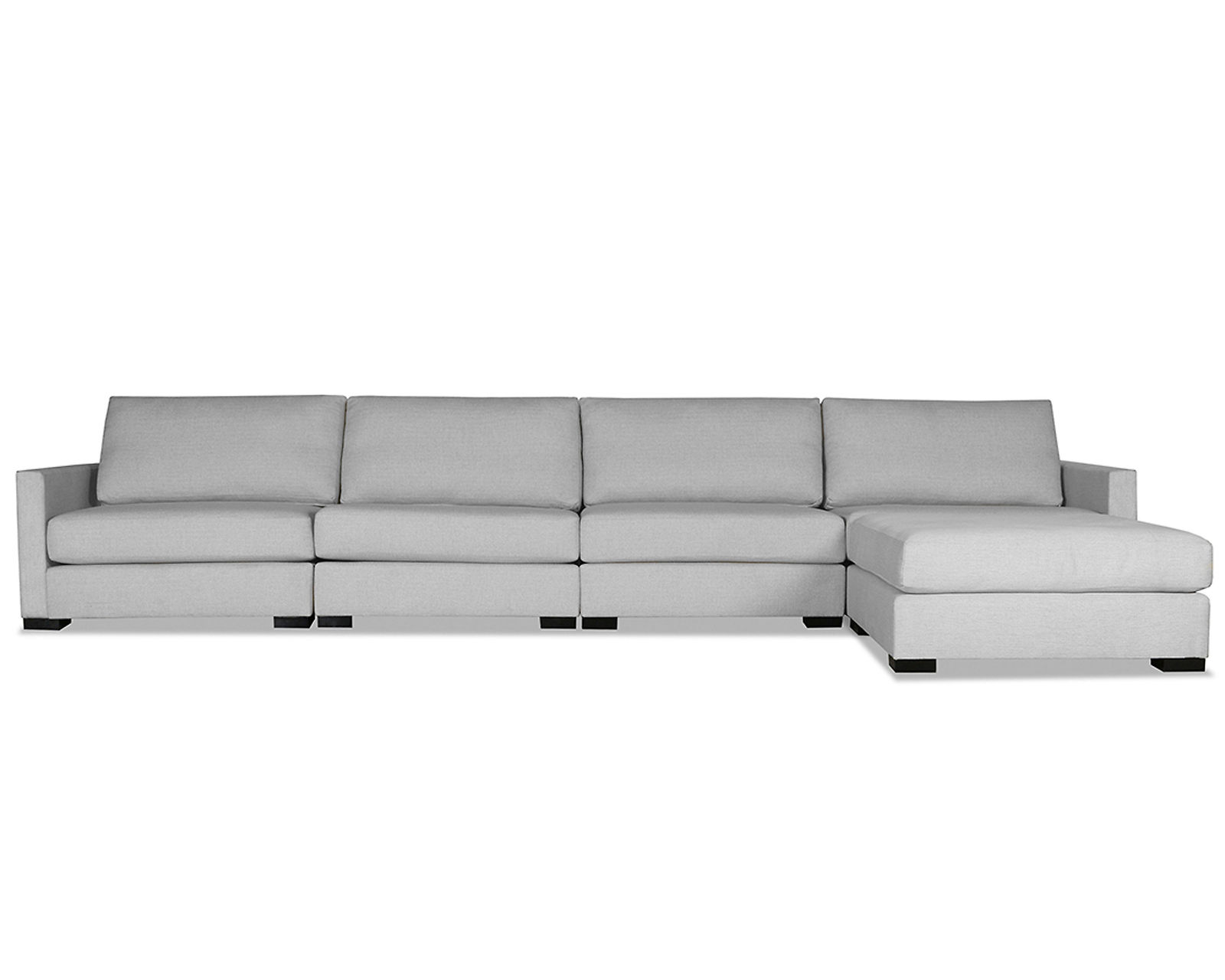 Chester 5 Pieces Modular Sectional w/ Chaise Left or Right (3 Colors Available) - Chester 5 Pieces Modular Sectional w/ Chaise Left or Right in Grey
