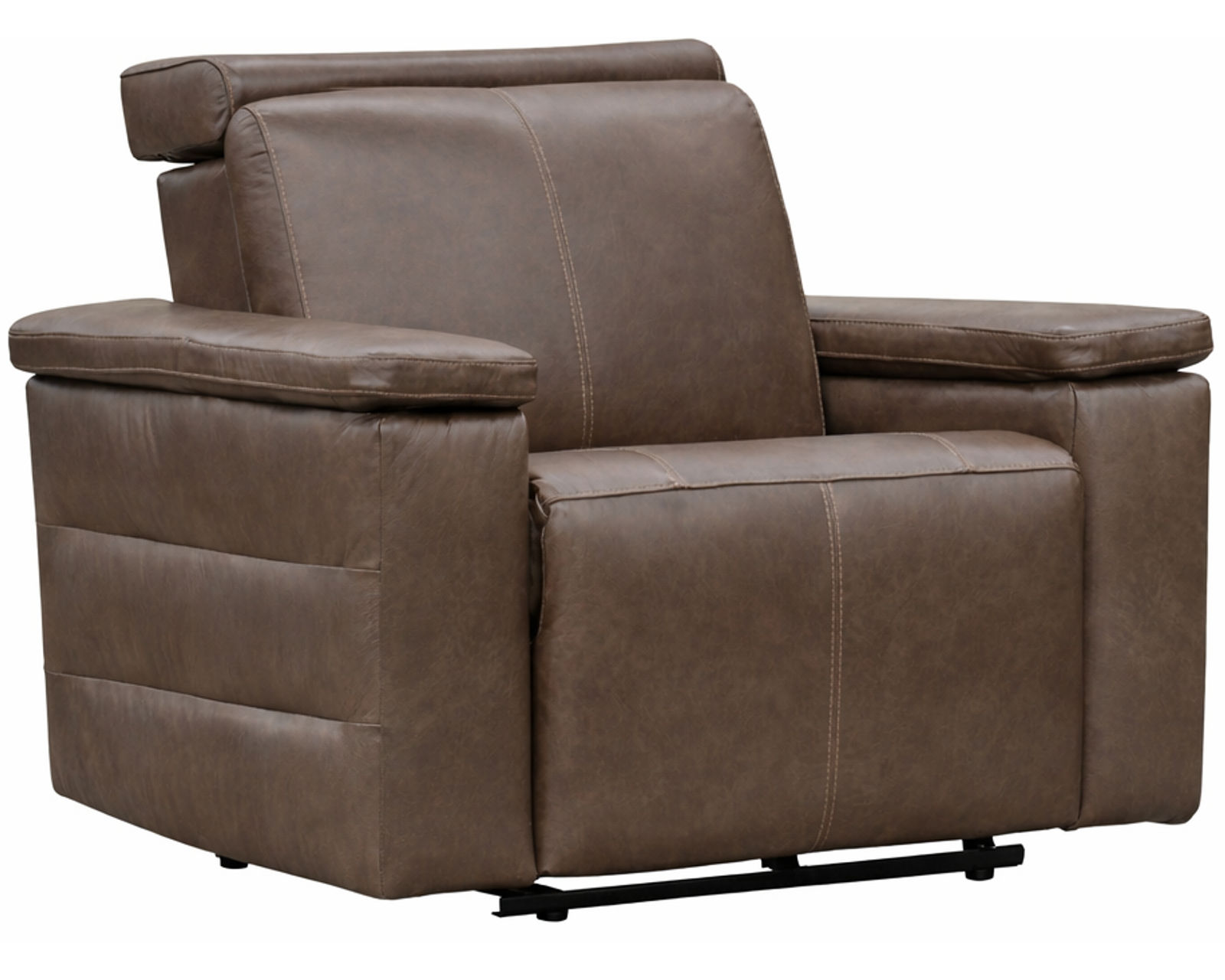 Nala Dual Power Reclining Sofa — Available in Standard & Wide Cushions, 140+ Leather Options, and 85", 88", or 117" Widths - Nala Power Headrest Power Recliner
