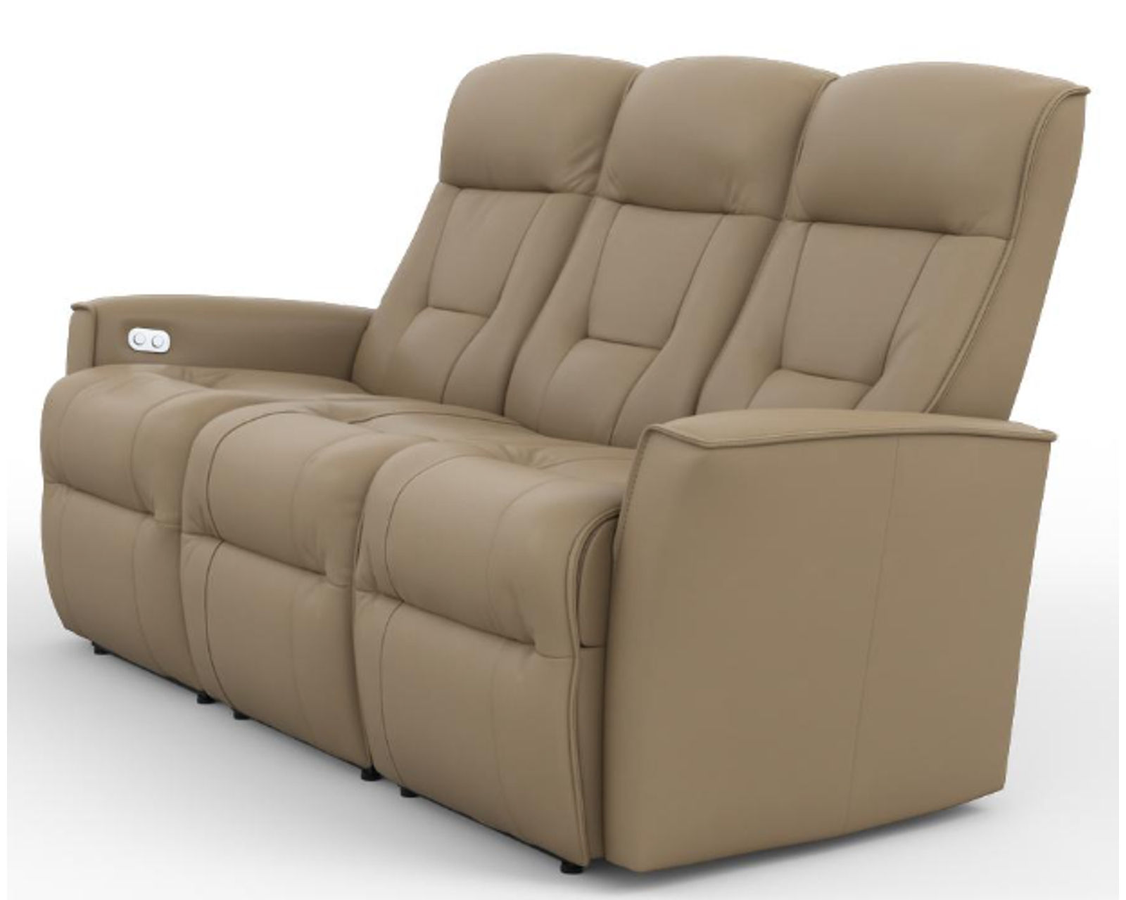 Harstad Power Reclining Wallsaver Sofa (+40 leathers) - Harstad Power Dual Reclining Wallsaver Sofa