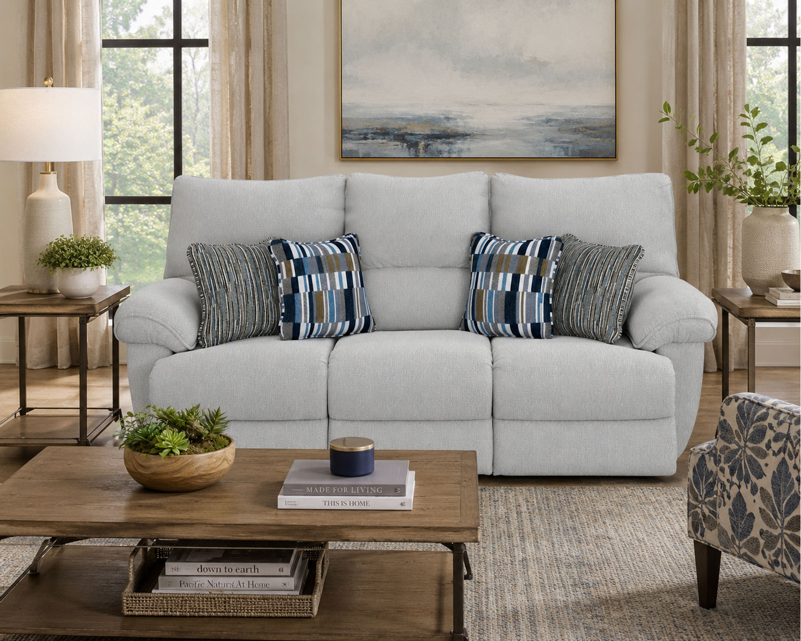 Lenny 90" Power Lay Flat Reclining Sofa (2 colors) - From Movie Night to Every Night—Comfort Lives Here.