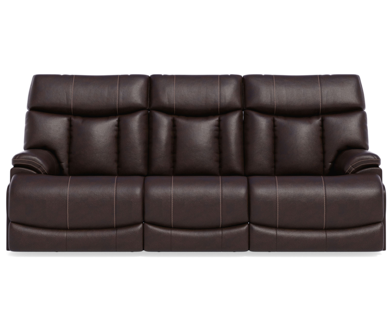 Clive Leather Power Reclining Loveseat with Power Headrests and Lumbar (375-70) in stock - Clive Power Reclining Sofa with Power Headrests and Lumbar