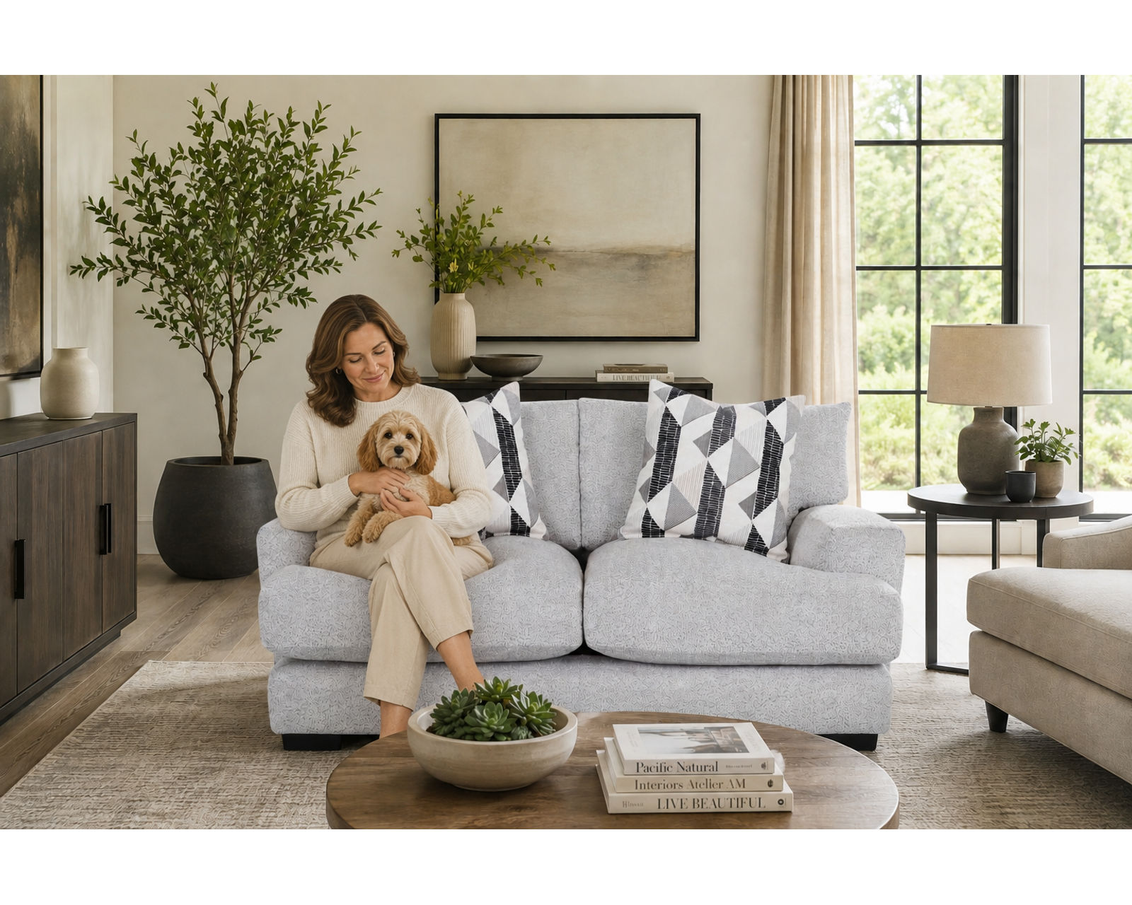 Galaxy 100" Extra-Wide Sofa Affordable Luxury. Room to Relax Beautifully - High-End Style. Down-to-Earth Prices.