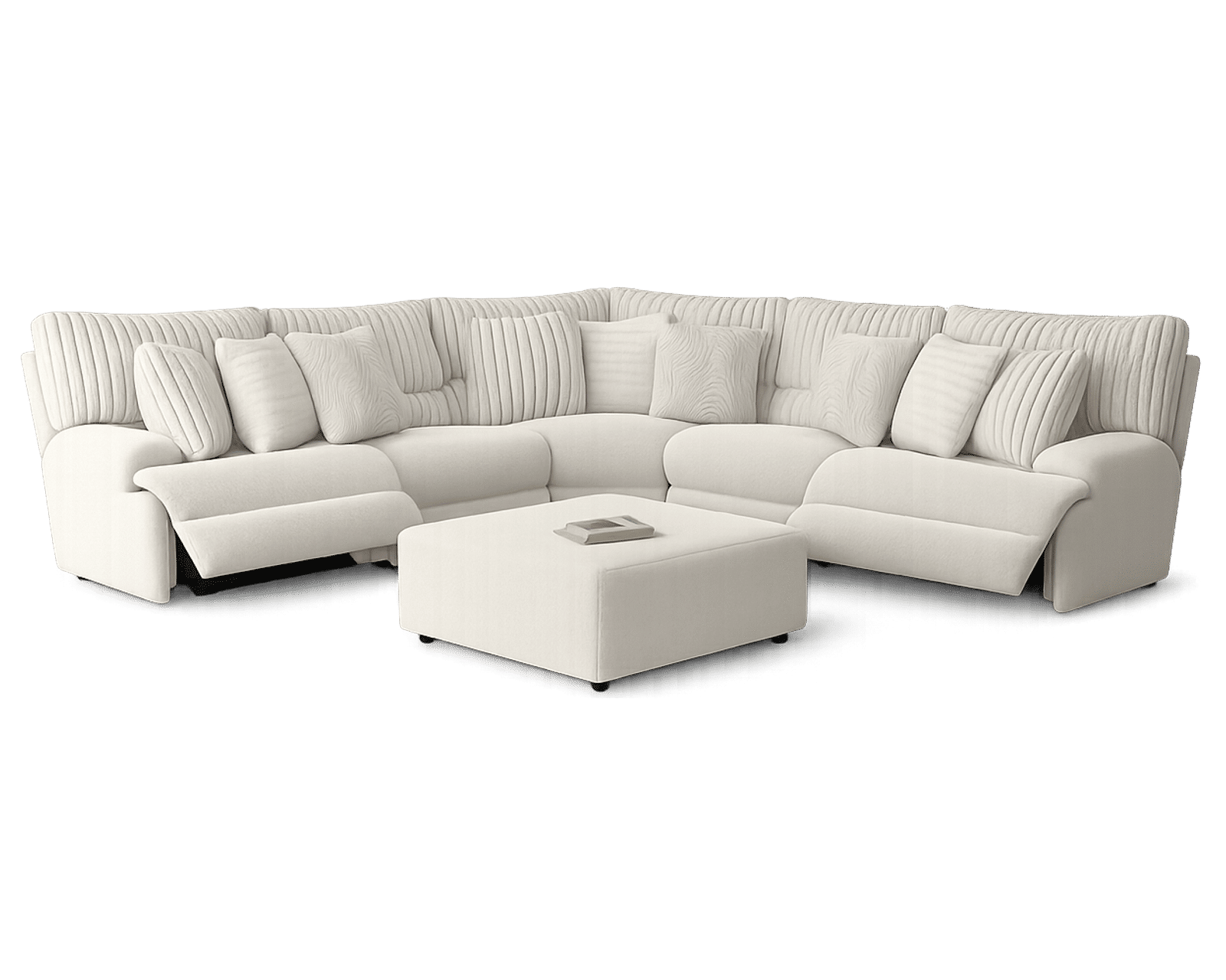 Carmen Deep Seat Power Headrest Power Reclining Sectional (includes pillows) - Engineered for Relaxation. Crafted for Life.