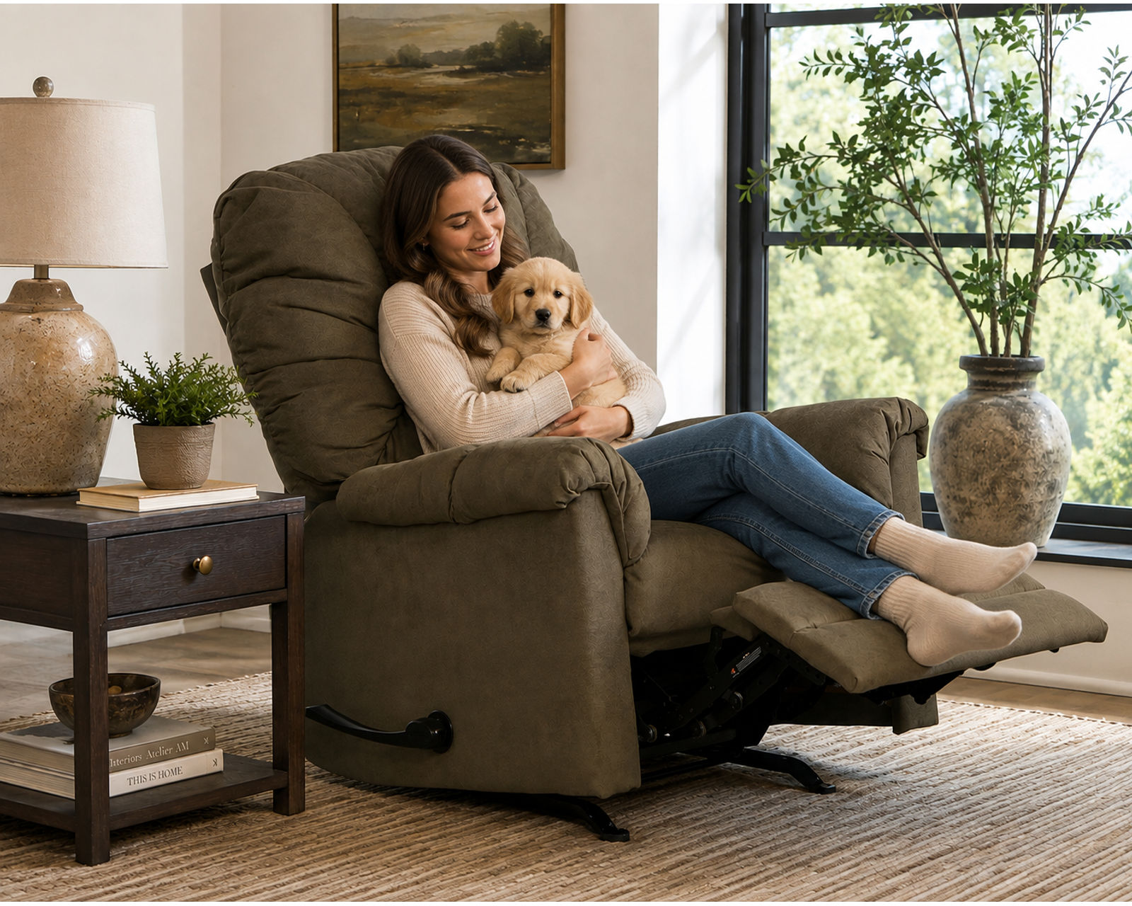 Winner Rocker Recliner A Winning Combination of Plush Comfort, Rocking Relaxation & Exceptional Value (4 Colors) - Your New Favorite Place to Relax.