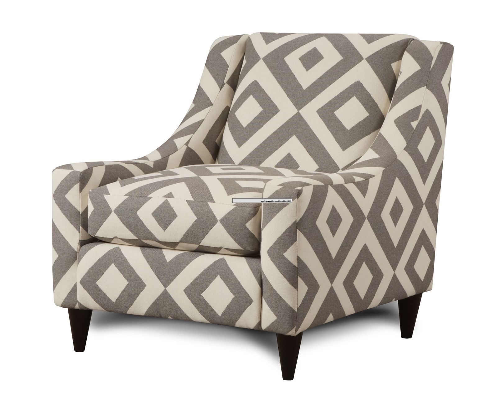 Square Charcoal Accent Chair - 592 (Performance fabric) - Square Charcoal Accent Chair - 592 (Performance fabric)