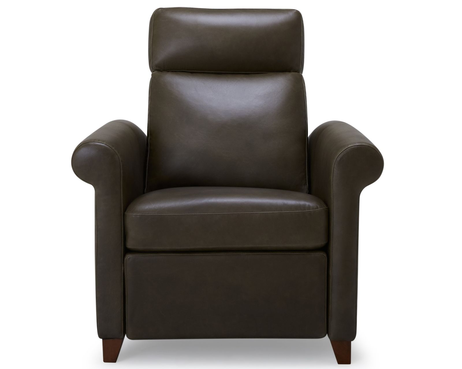 Soren 77170 Rolled Arm Sofa (87") +100 leathers - Soren Pressback Recliner