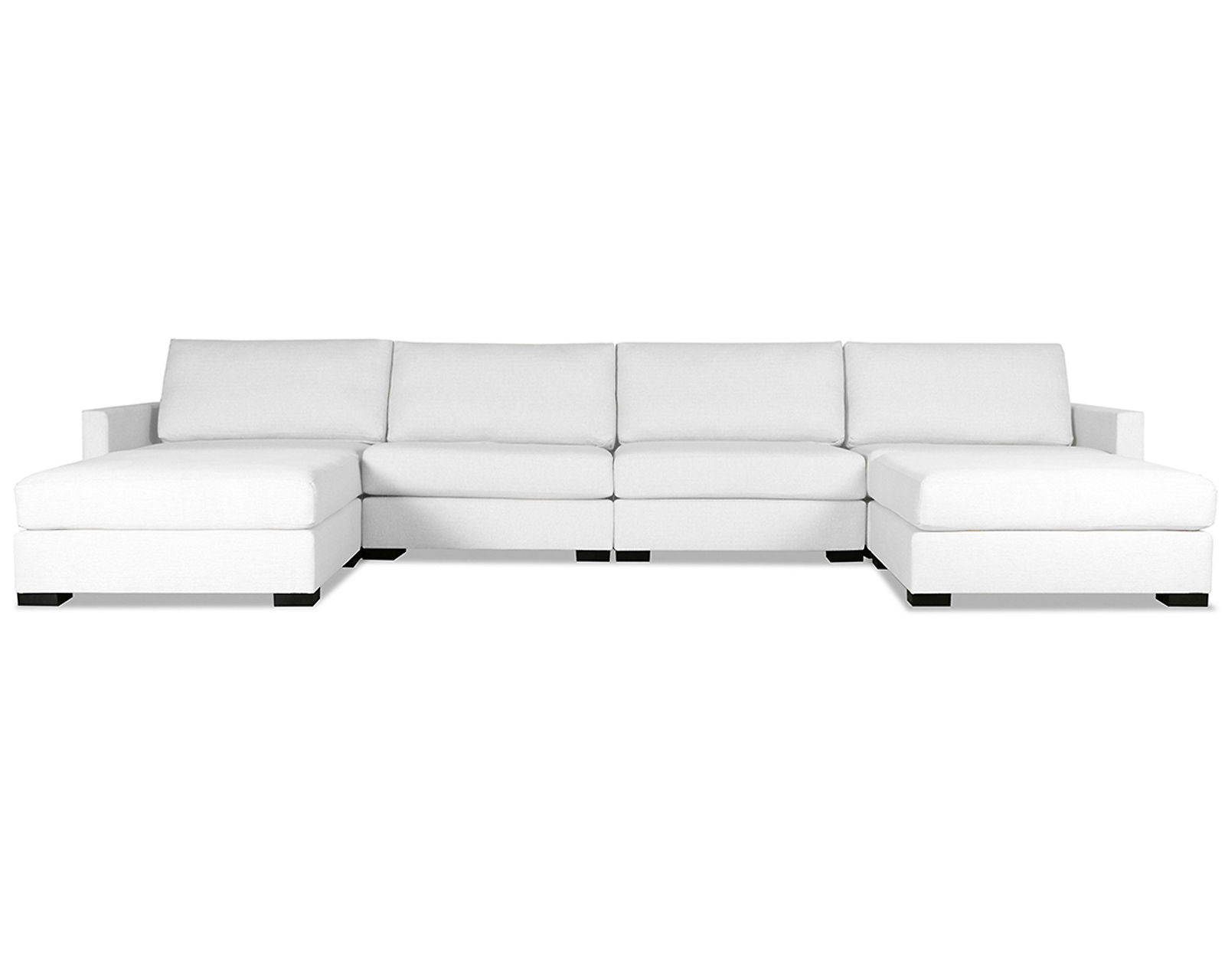 Chester 6 Pieces Modular Sectional (Choice of Colors) - Chester 6 Pieces Modular Sectional in White