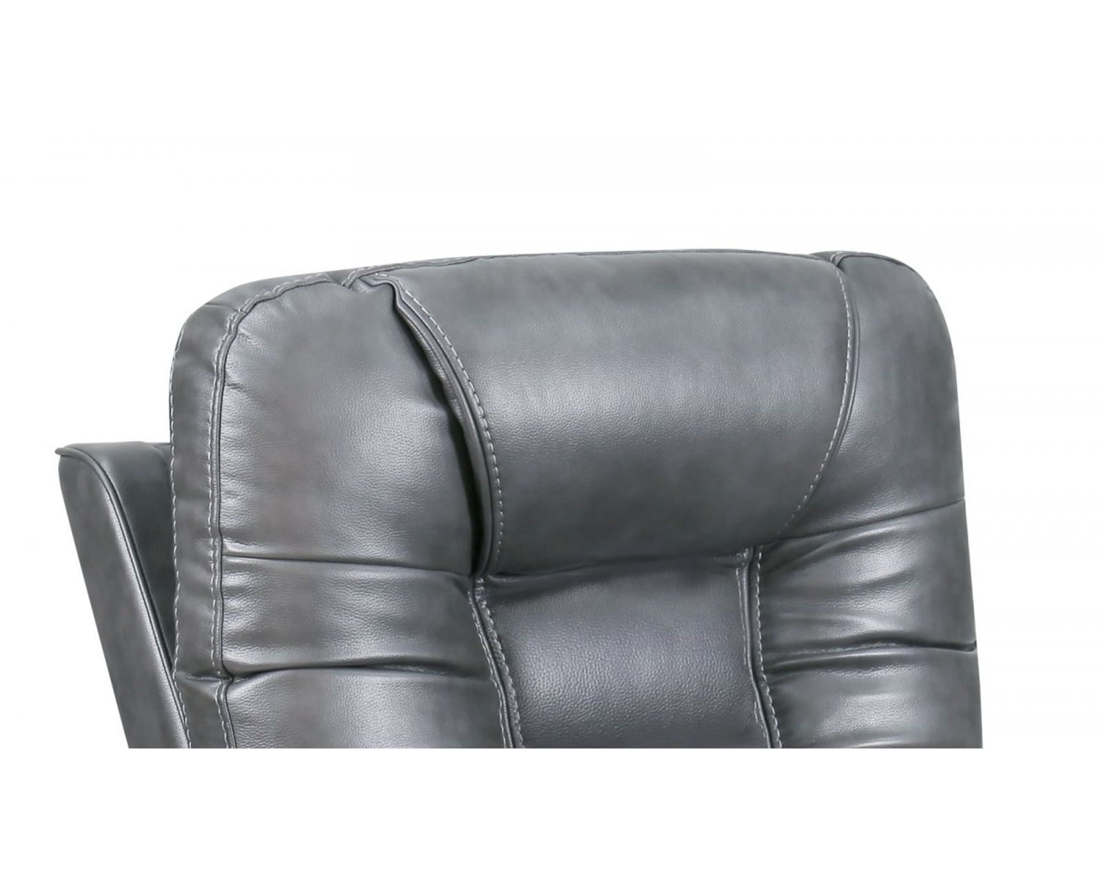  Sanibel 88" Sofa w/Power Recline, Power Head Rests & Power Lumbar (Lay Flat) Storm Leather (In stock) - Power headrest position