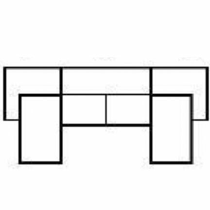 Layout B: Three Piece Stationary Chaise Sectional 66" x 140" x 66"