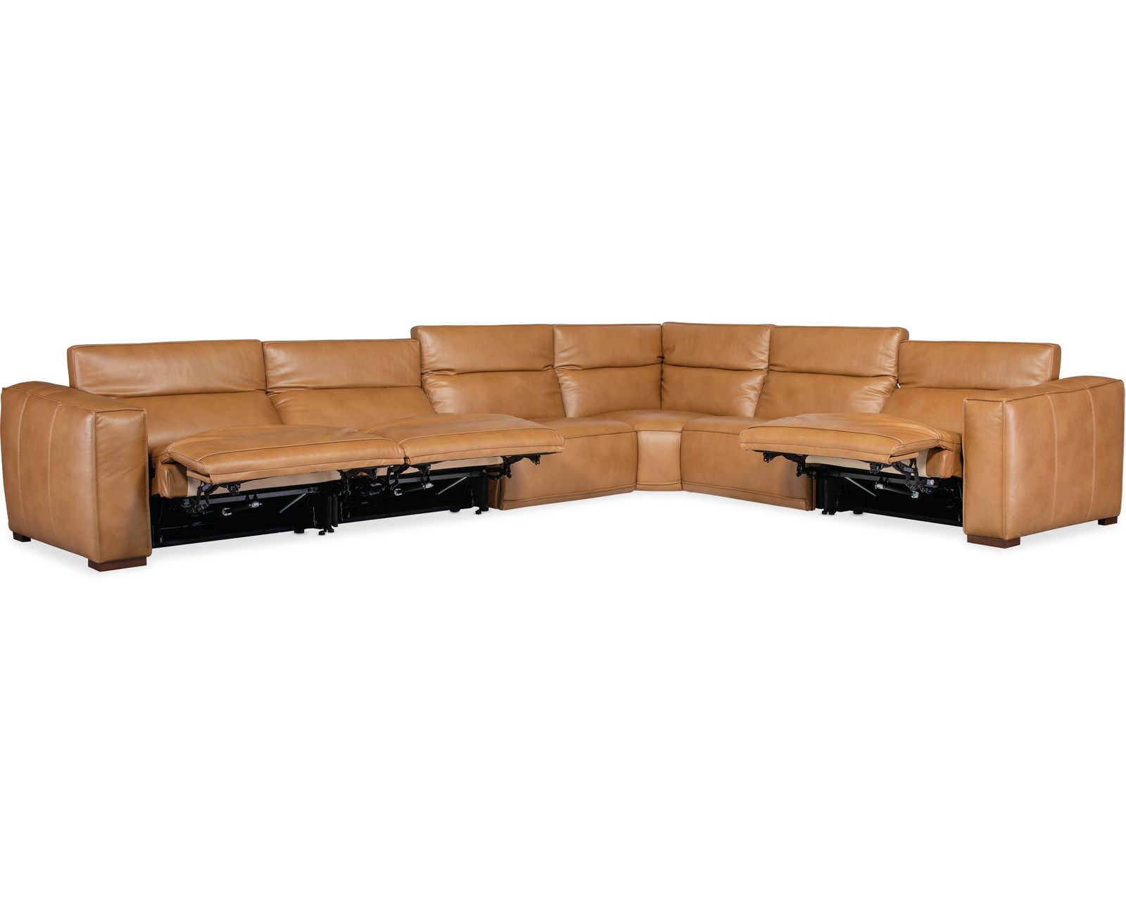 Fresco Six Piece Power Reclining Sectional (4 Power Recliners) In stock - Layout B:  Six Piece Sectional 171" x 134" (4 Power Recliners)