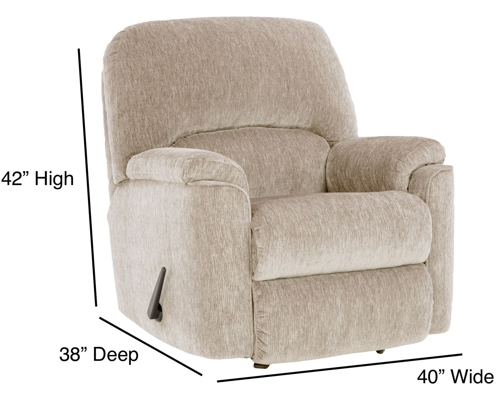 Payday 92" Double Reclining Sofa Tan (In stock) - Payday Rocker Recliner
