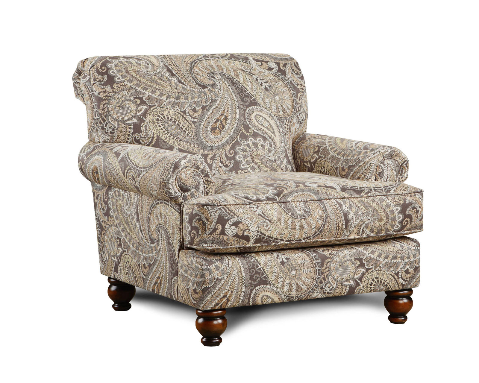 Carys Doe 3 Piece Living Room (Includes sofa - accent chair - cocktail ottoman) - Capernicus Cobblestone Accent Chair