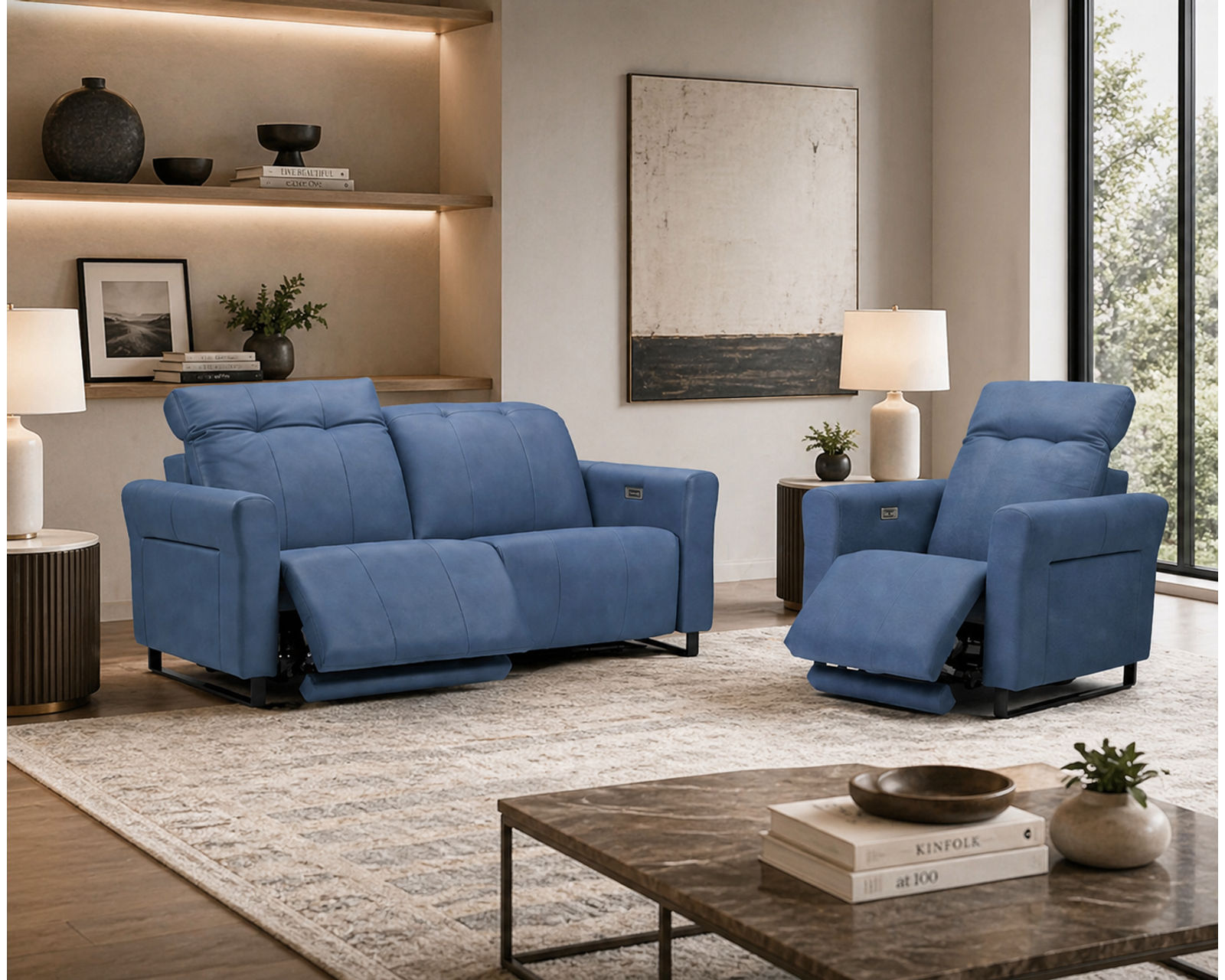 Shelia Dual Power Reclining Sofa — Available in Standard & Wide Cushions, 140+ Leather Options, and 80", 85", or 112" Widths - Crafted to Last. Designed to Impress.