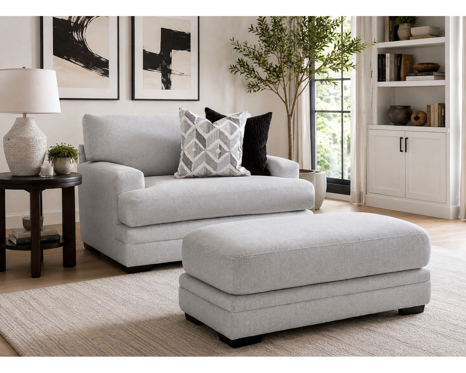 Cleo 99" Sofa with Reversible Chaise (Change the Chaise. Change the Room) - Designer-Curated Rooms Made Easy.