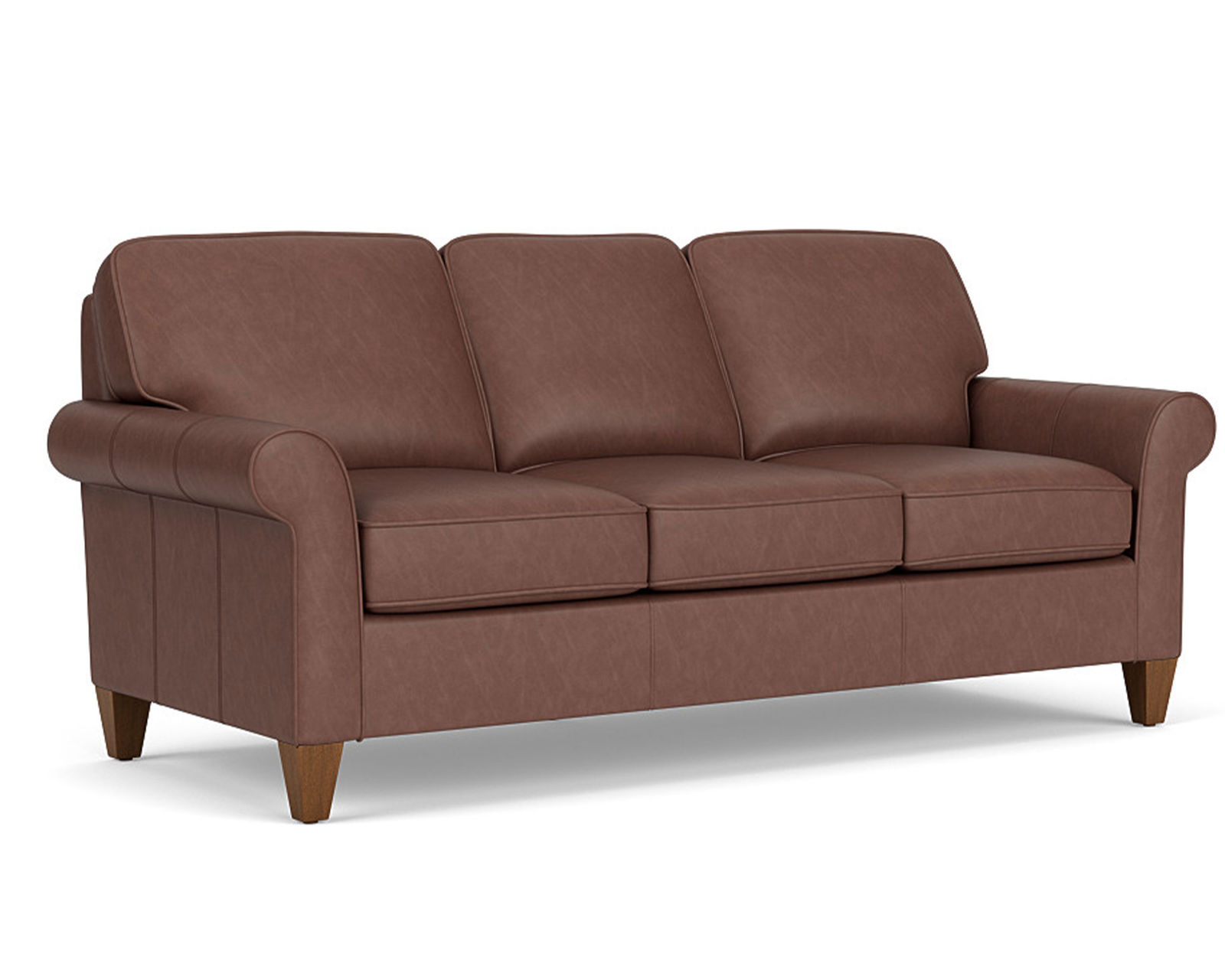 Westside Leather 79" Sofa (Leather choices) - Features the Flexsteel Blue Steel Seat Spring never needs replacing.