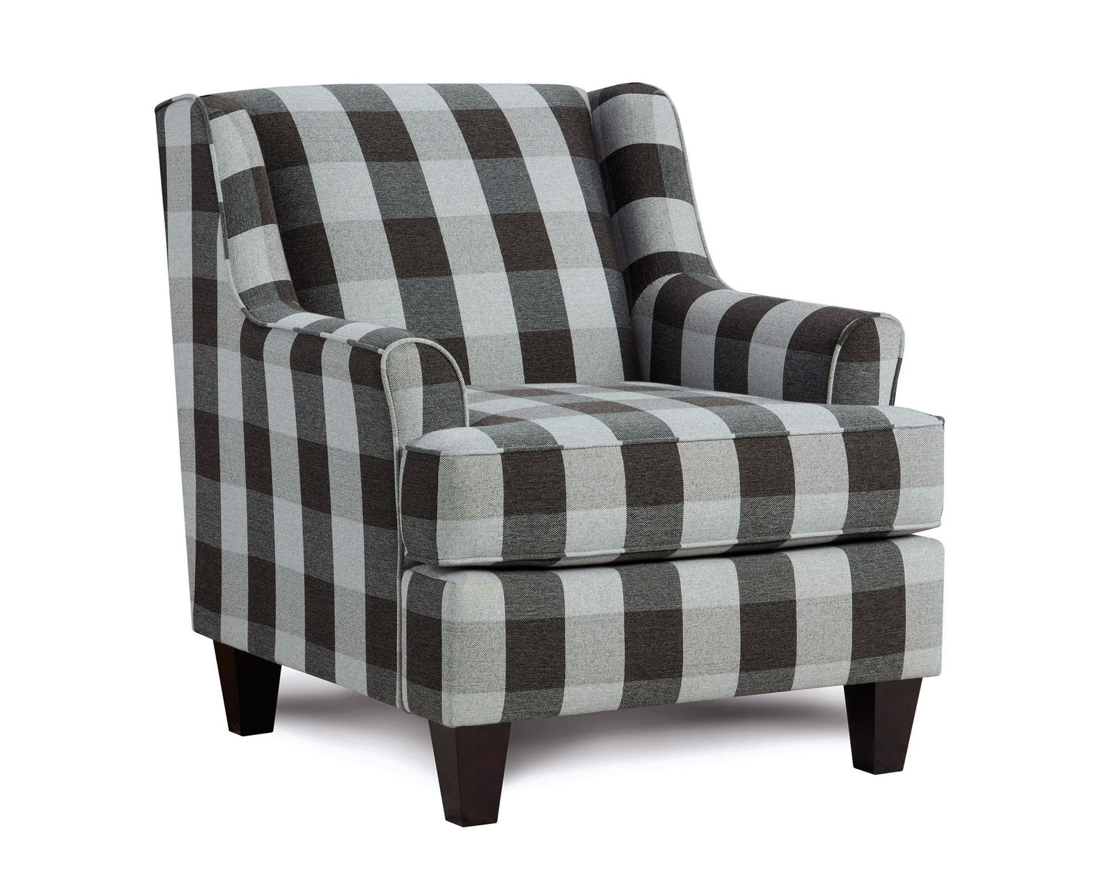 Dizzy Iron 88" Sofa (includes pillows) - Block Party Ebony Accent Chair