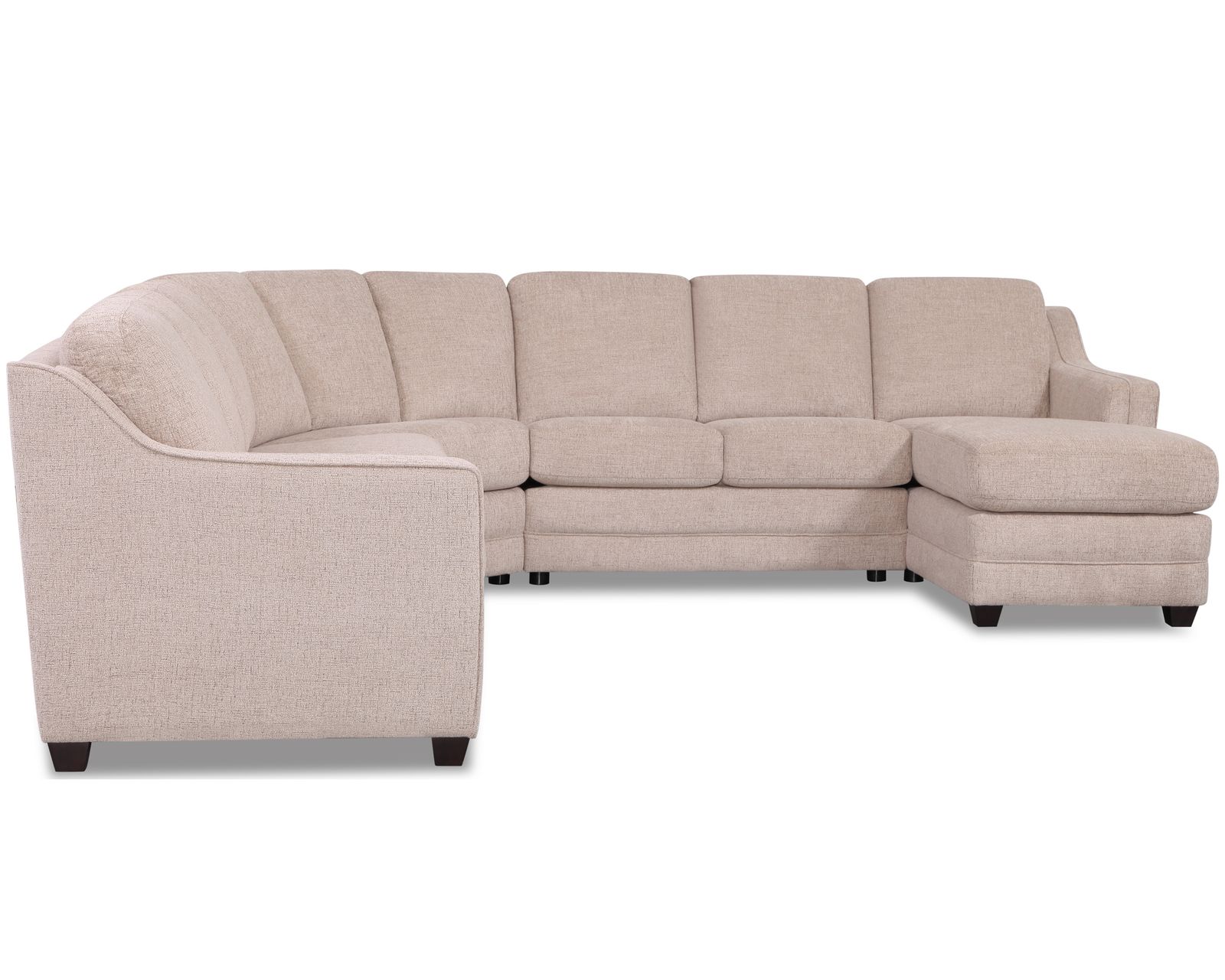 Corissa 77500 Sectional (+50 fabrics) - Layout L: Four Piece Sectional 120" x 120" x 62"