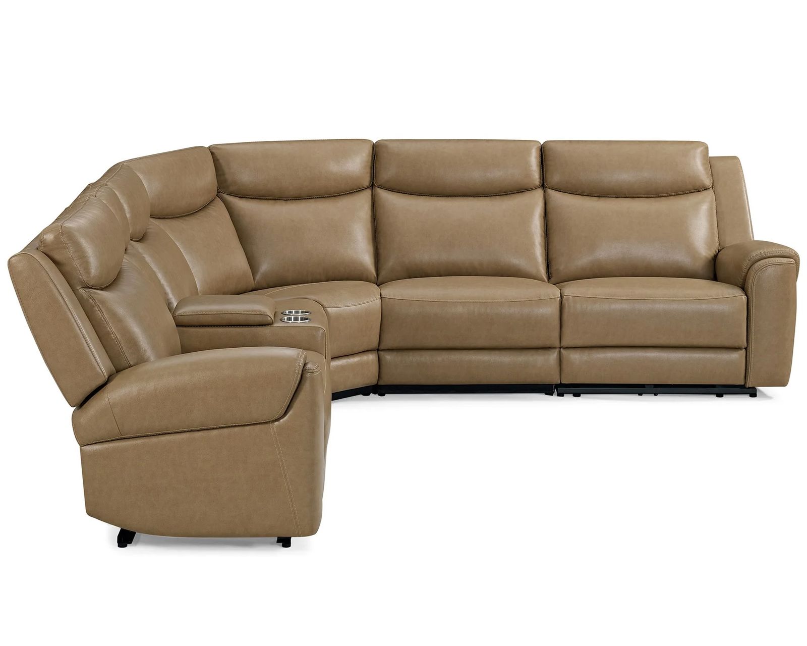 Momentum Power Headrest Power Reclining Zero Gravity Sectional w/ Heat and Massage and Sound (In stock - Fast Shipping) - Layout A: Six Piece Reclining Sectional 134" x 121"
