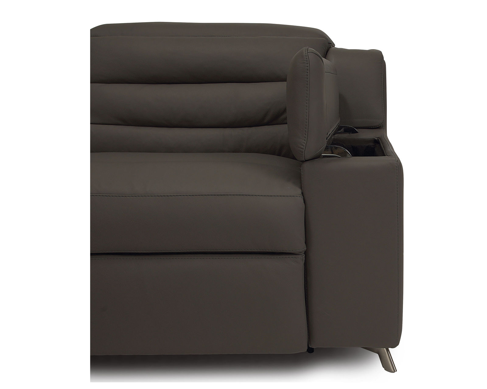 Lotus 44012 Reclining Sectional (+200 colors) - Right Hand Facing Power Recliner with Power Headrest