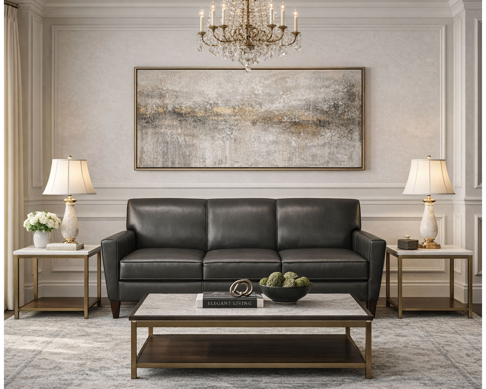 Collegedale 79" Leather Sofa (29 Top-Grain Leather Choices) - Endless Style. Unmatched Comfort.
