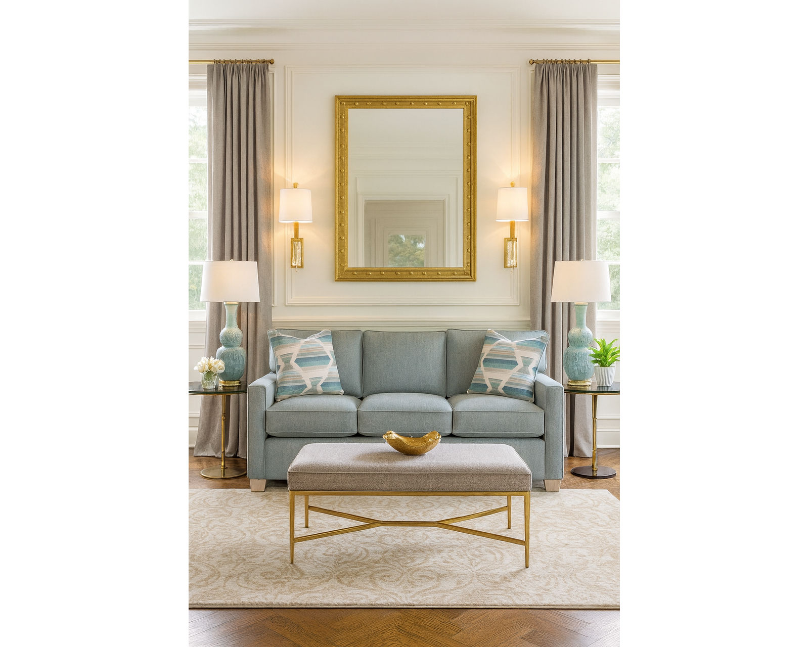 Easton Stationary Sofa (74" - 81" - 93") +69 fabrics - Easton 81" Sofa (Three cushions)