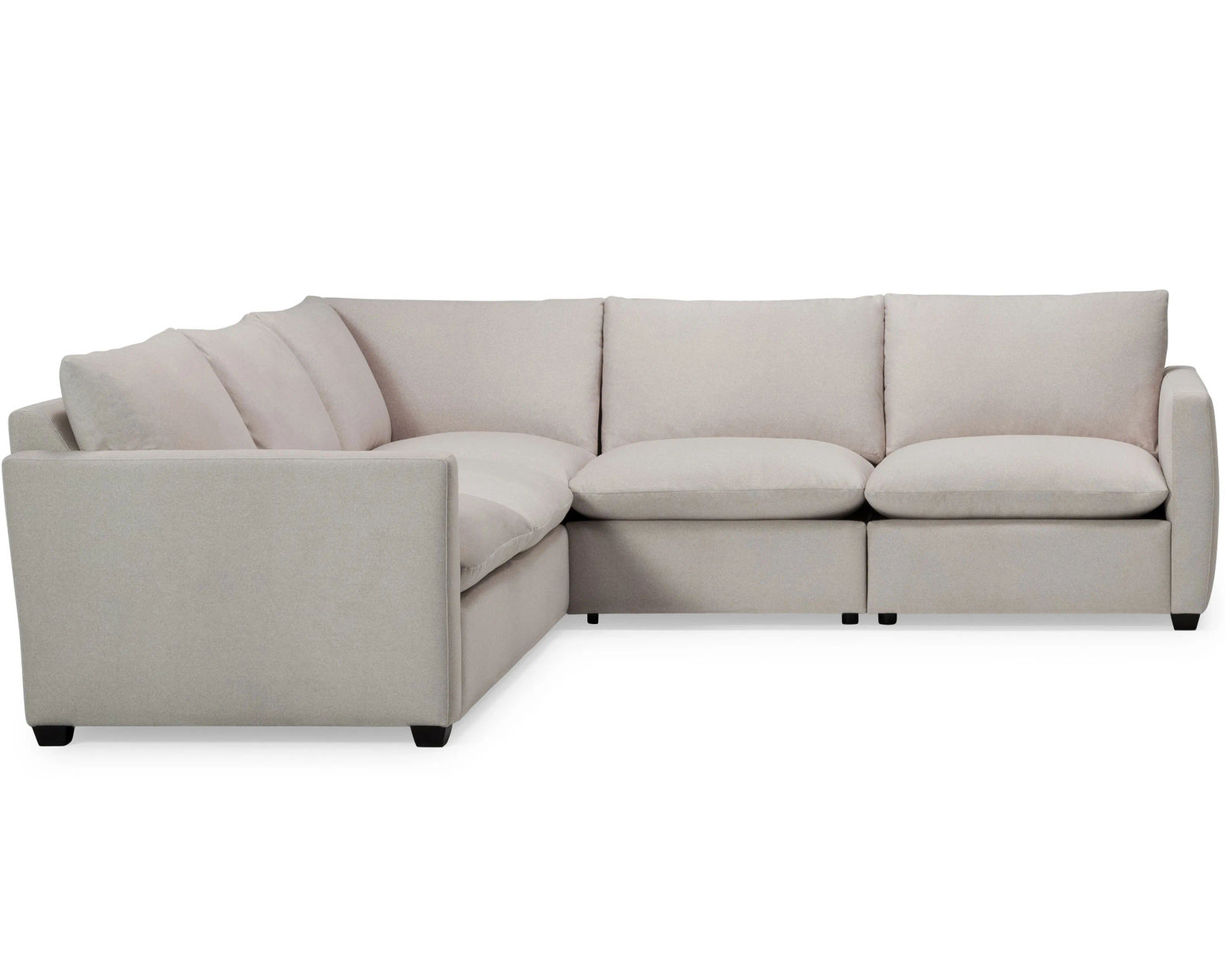 Laguna 77752 Stationary Sectional (+60 fabrics) - Layout E: Two Piece Sectional 107" x 104"