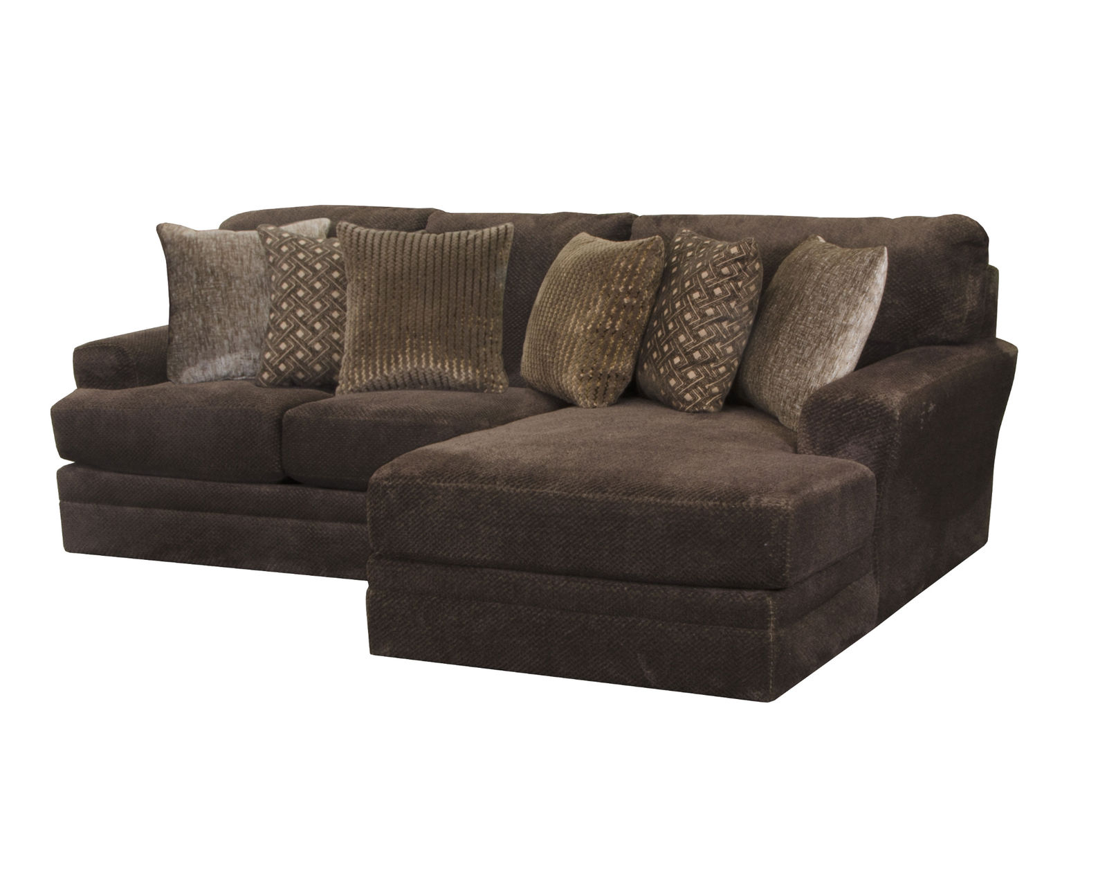 Mammoth Modular Sectional (2 colors) includes pillows - 15 pieces available - Layout A: Two Piece Sectional 96" x 67