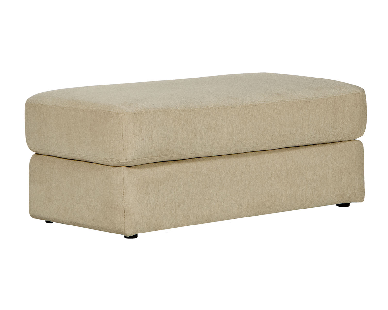 Lamar 90" Sofa (2 colors) includes pillows - Lamar 25" x 45" Ottoman (for chair and a half) Shown in Fabric Cream