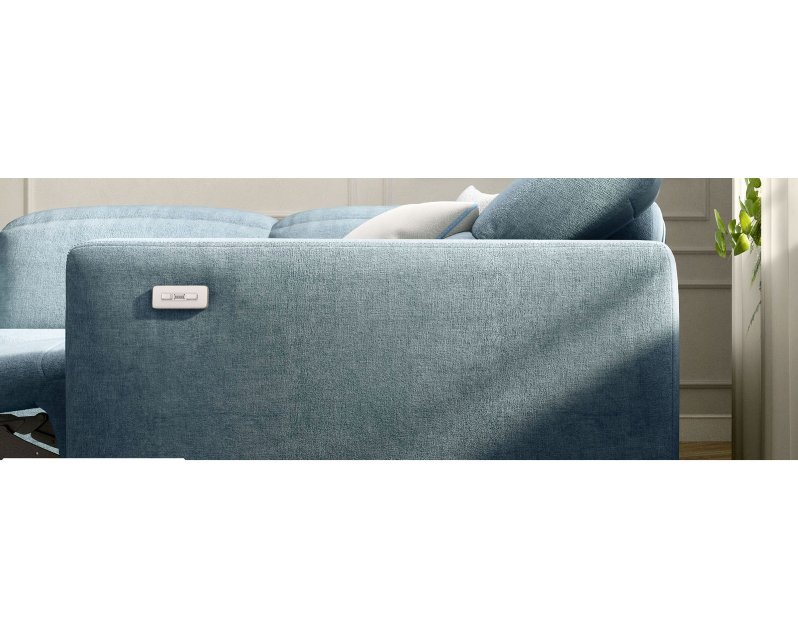 Baltimora C260 Power Headrest Power Reclining Sectional (+50 leathers)