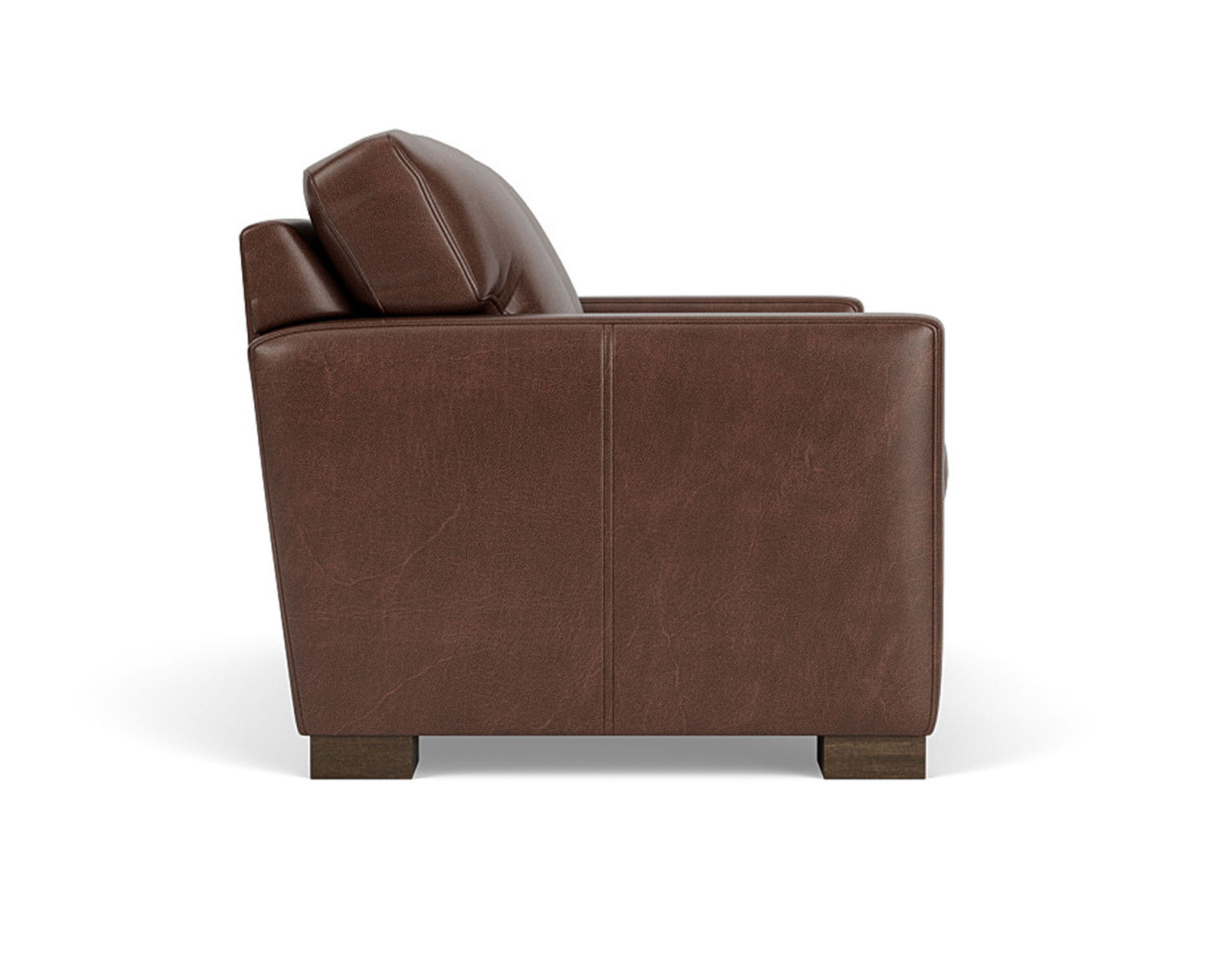 Bryant 83" Stationary Leather Sofa (Leather choices) - Only the highest quality leathers go on Flexsteel Furniture