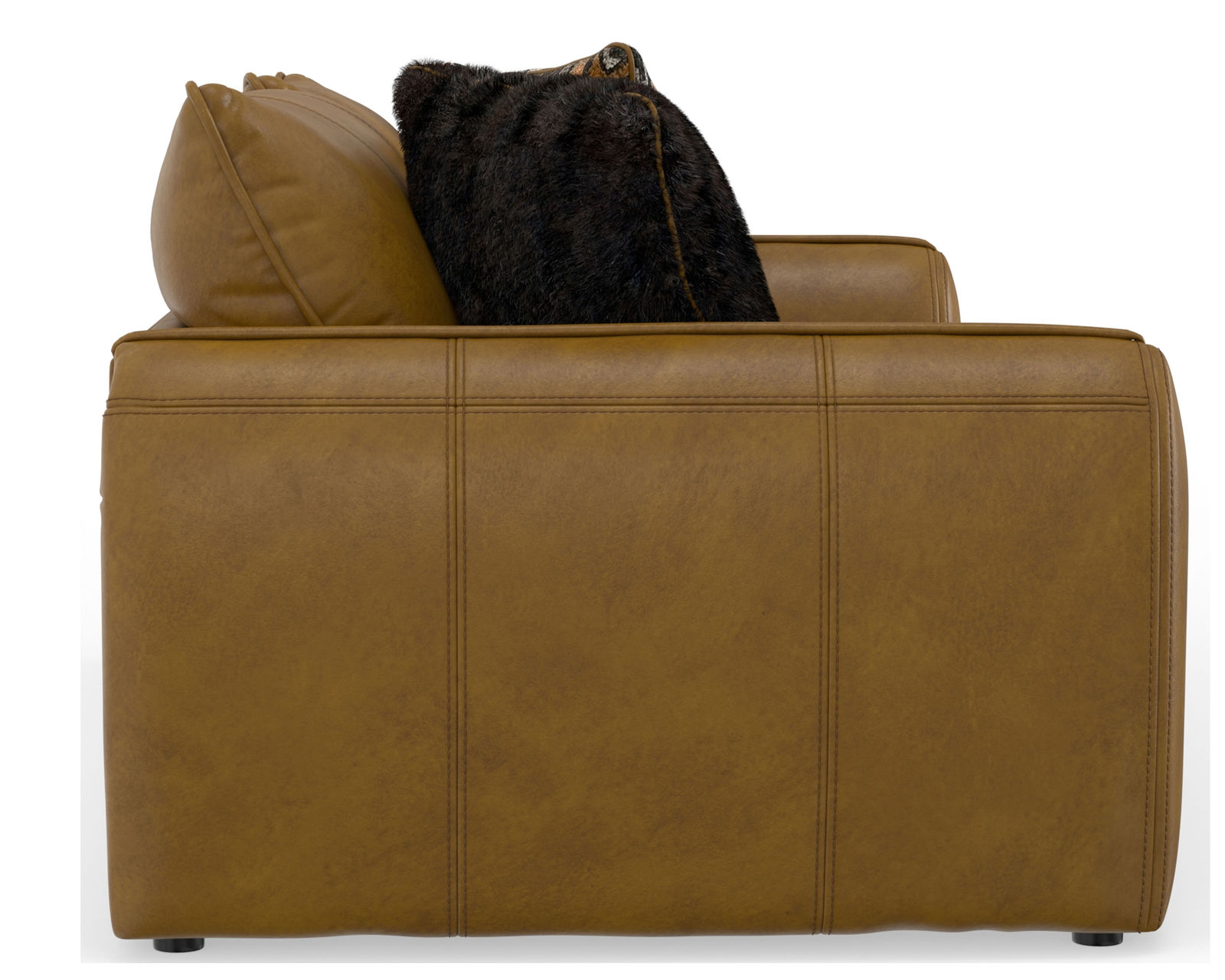 Corvara 91" Top Grain Leather Sofa (includes fabric pillows) - Corvara Sofa