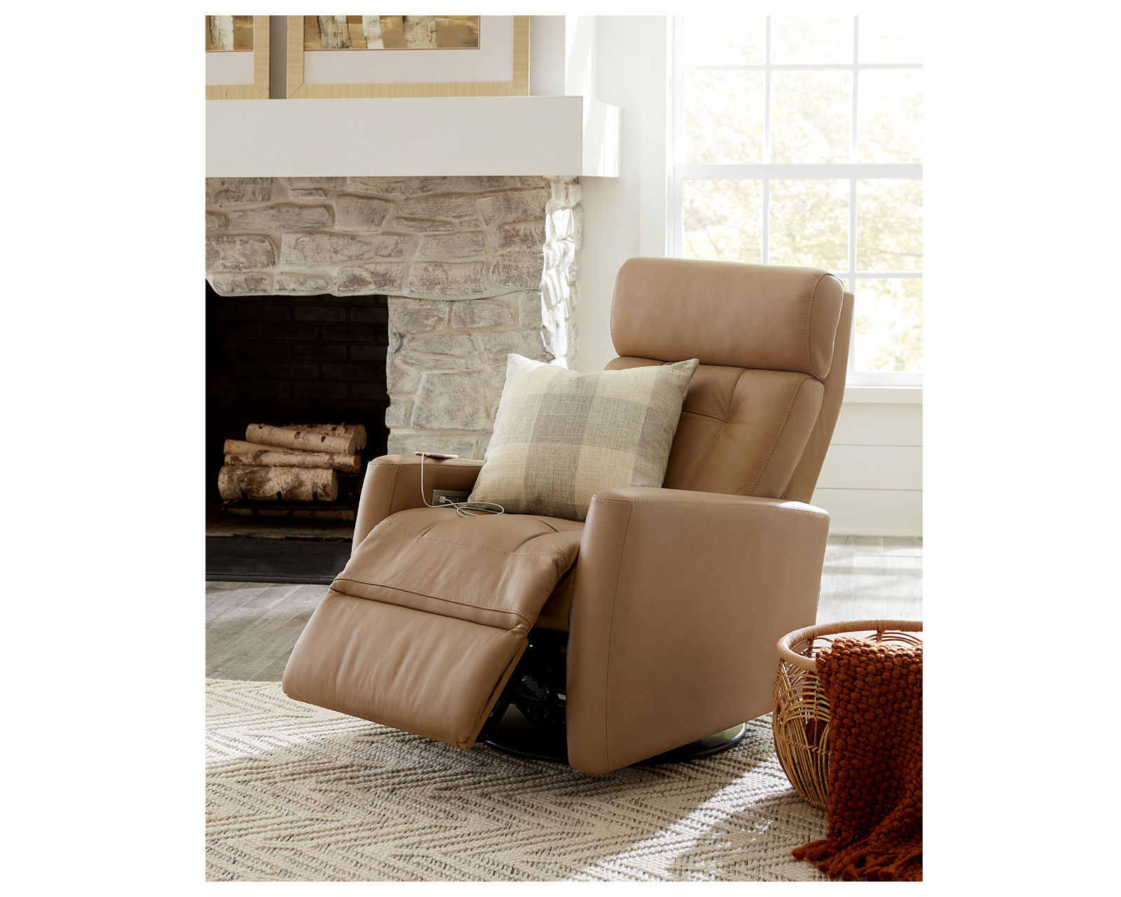 West Coast II 42204 Swivel Glider Power Headrest Power Recliner (+100 leathers) - West Coast Swivel Glider Power Headrest Power Recliner