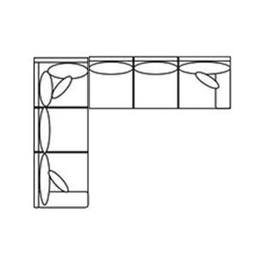 Layout H: Three Piece Sectional 86.5 x 109