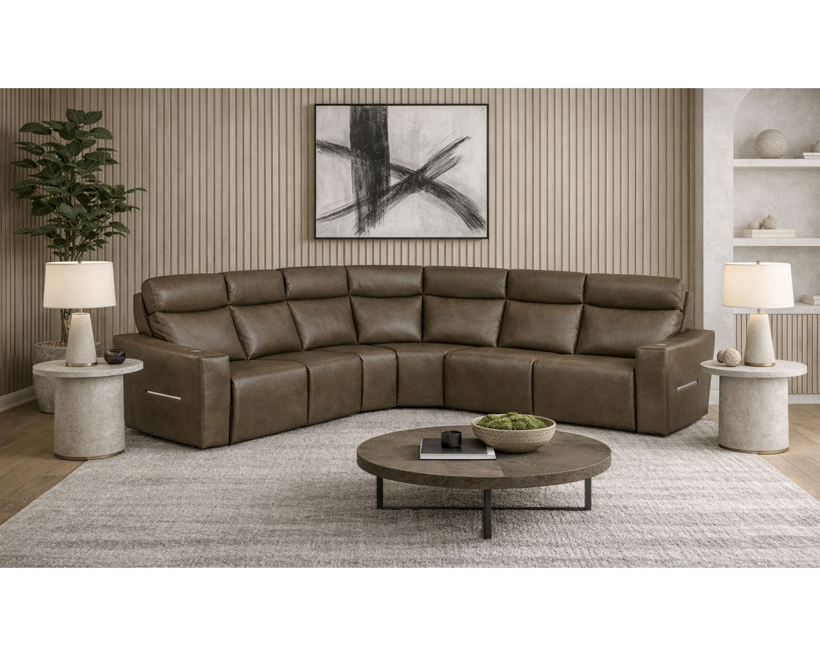 Audrey 4050 Power Headrest Power Reclining Sectional (standard and wide seat widths) +140 leathers - Endless Custom Options. One Perfect Fit.