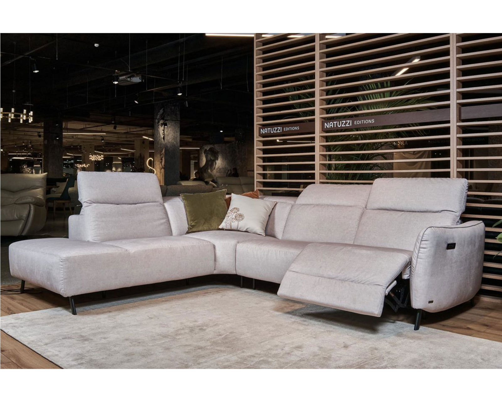 Lima C267 Power Reclining Sectional (+40 fabrics) - Layout A:  Three Piece Sectional 98" x 116" (2 Recliners)