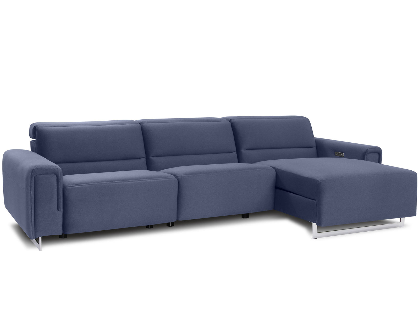 Armina 44010 Power Headrest Power Reclining Sectional (+50 fabrics) - Layout I: Three Piece Reclining Sectional 117" x 64"	