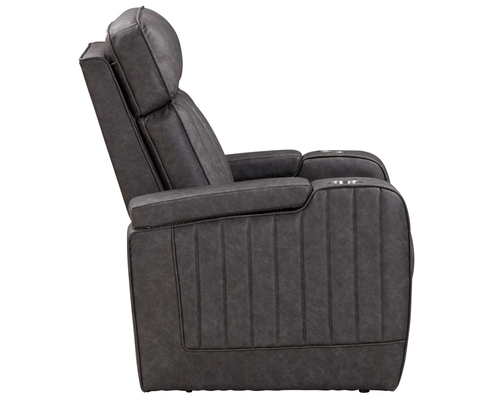 Equinox Power Headrest Power Recliner Mercury (In stock - Fast shipping) - Equinox Power Headrest Power Recliner