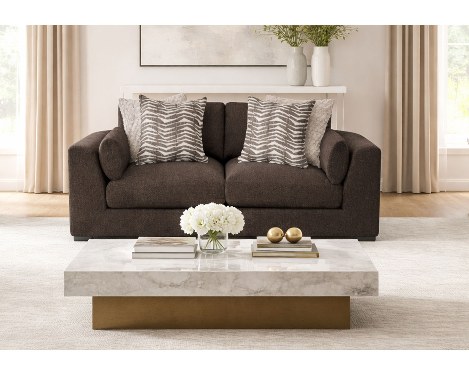 Laney Extra Wide 150" Sofa (BIG SOFA. BIG COMFORT. BEAUTIFULLY DESIGNED) - Layout C: Laney 84" Sofa